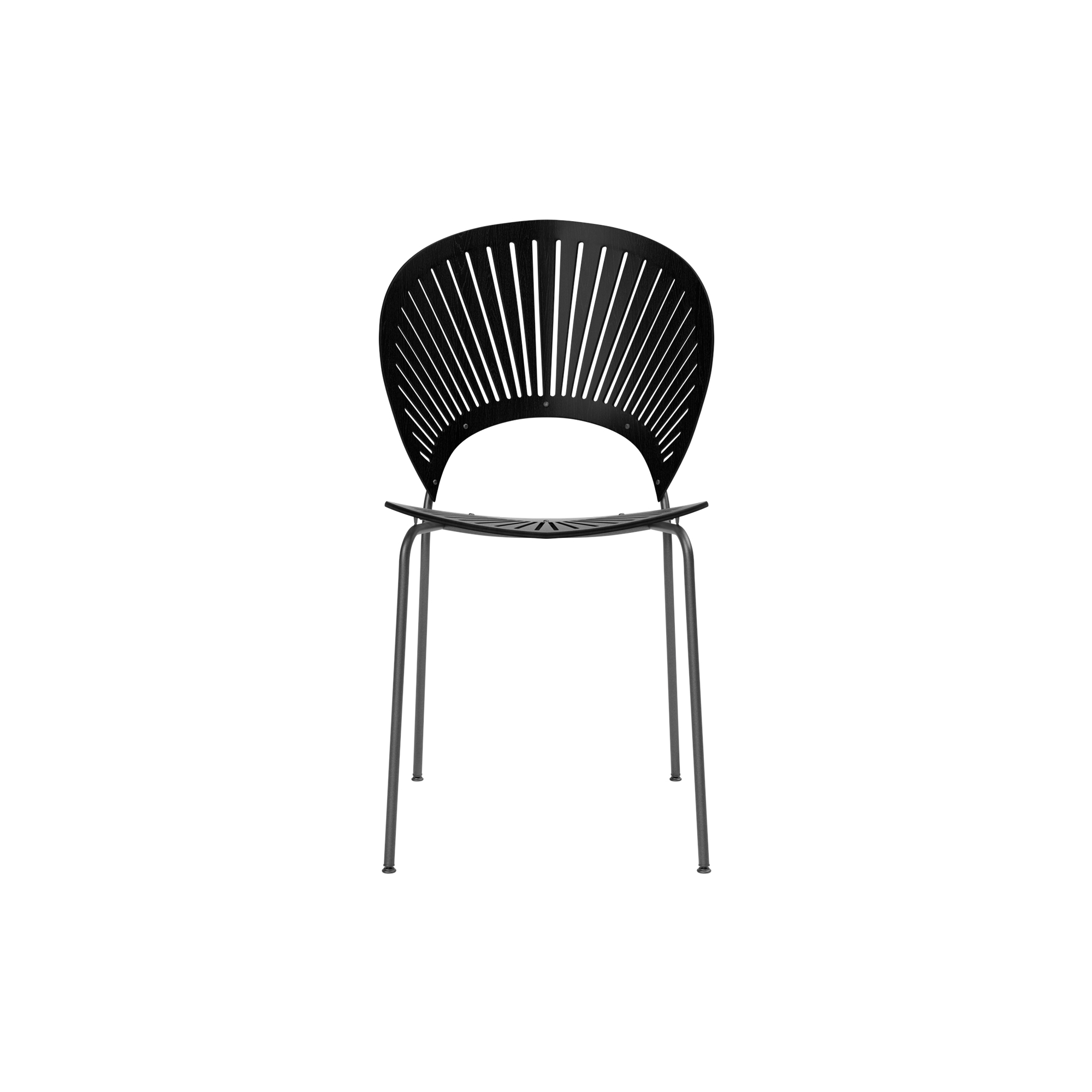 Fredericia Furniture - 3398 Trinidad stol, black ash/flint