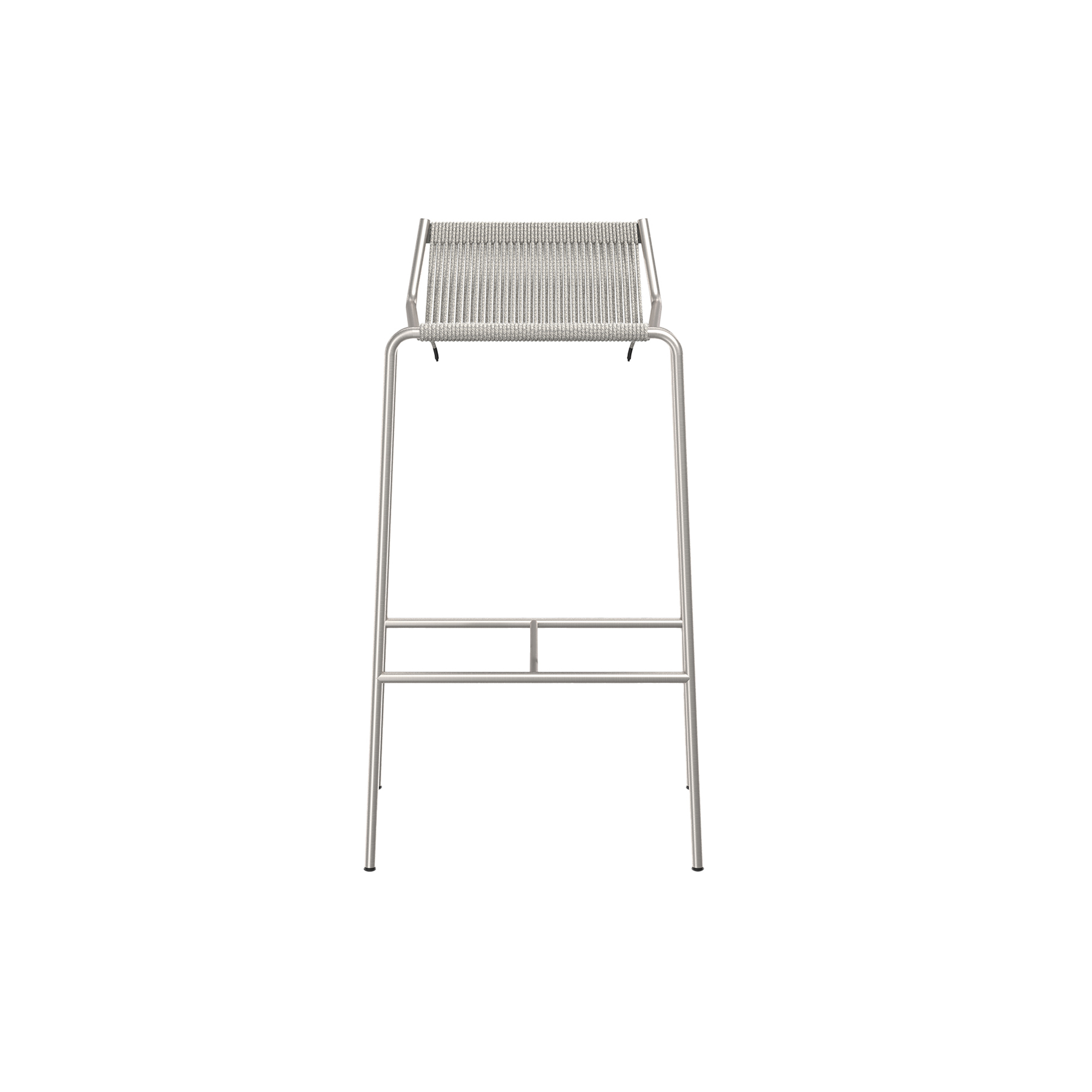 Thorup Copenhagen - Noel Bar Chair, steel/fair grey - H77 cm