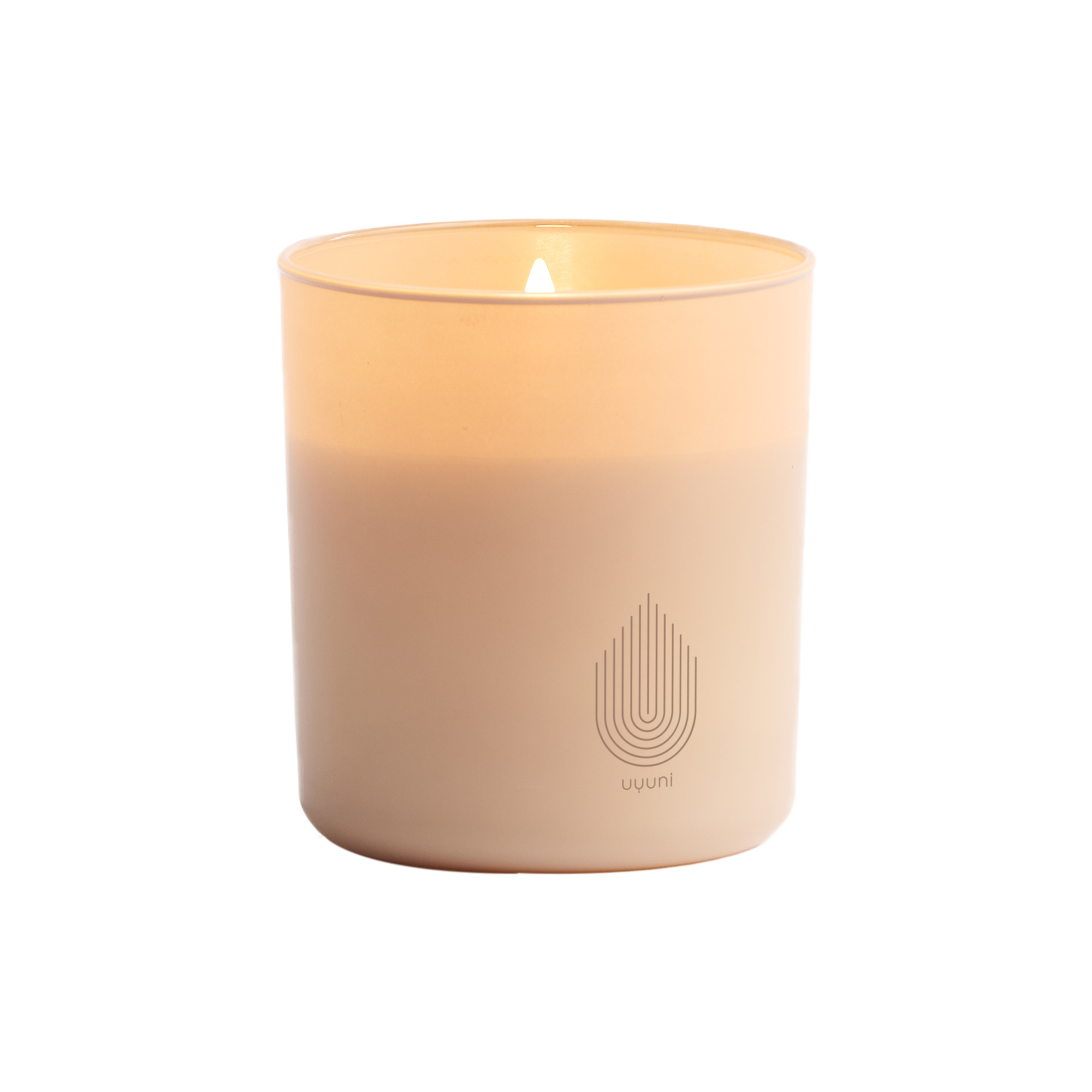 Uyuni Lighting - Glass Candle, beige - Large