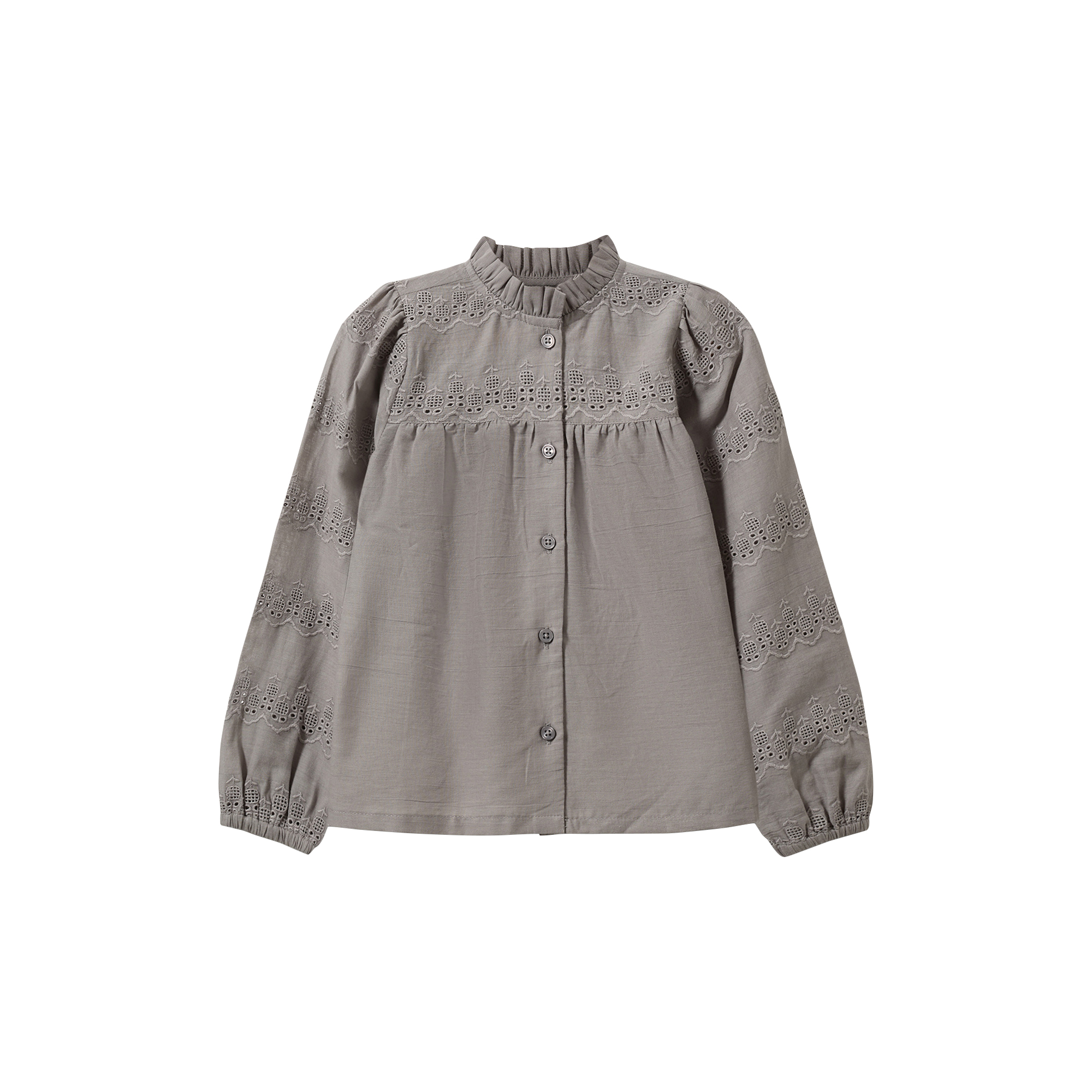 Sofie Schnoor - DagmarKB Shirt, stone grey - Str. 122