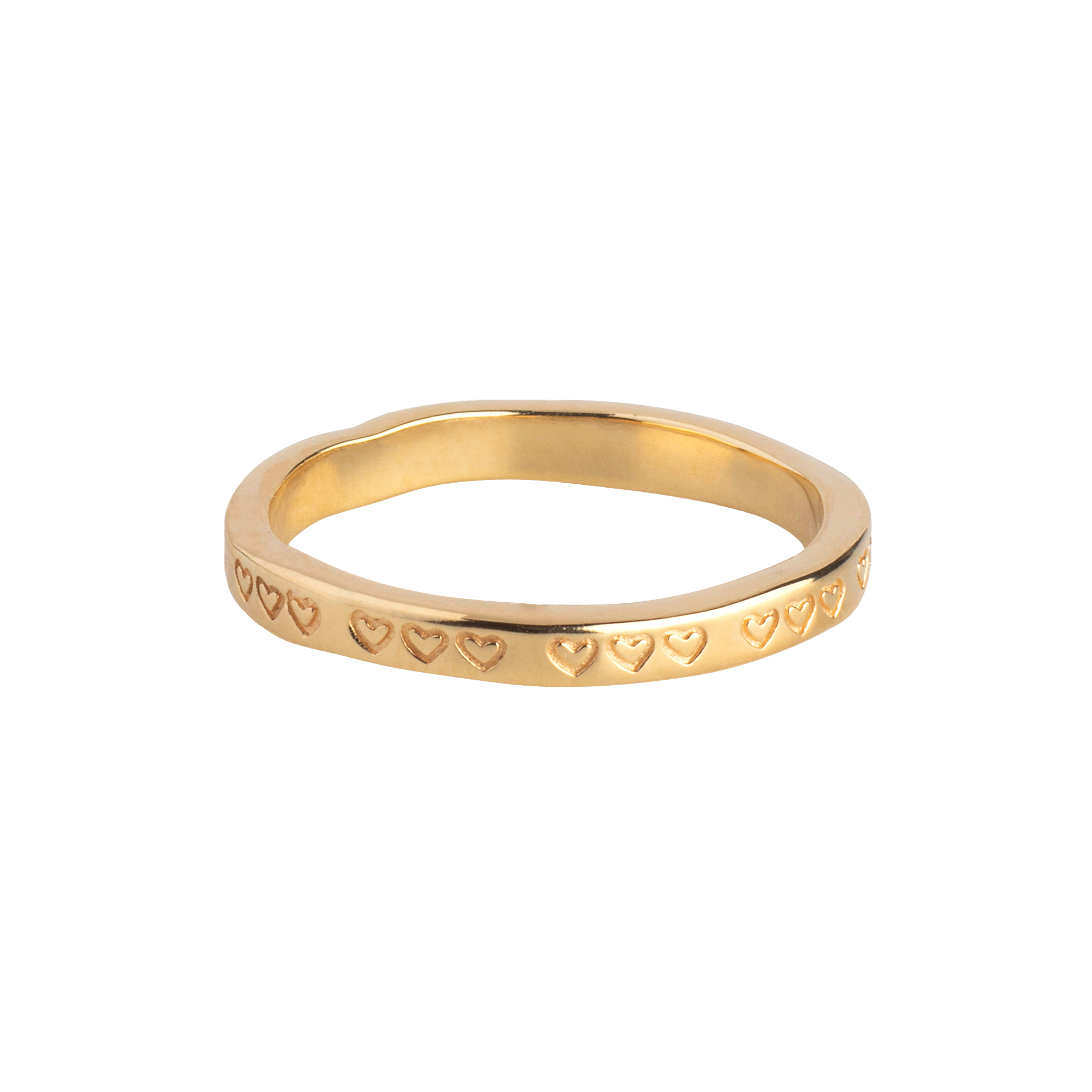 ENAMEL Copenhagen - Heart Ring, forgyldt - 52