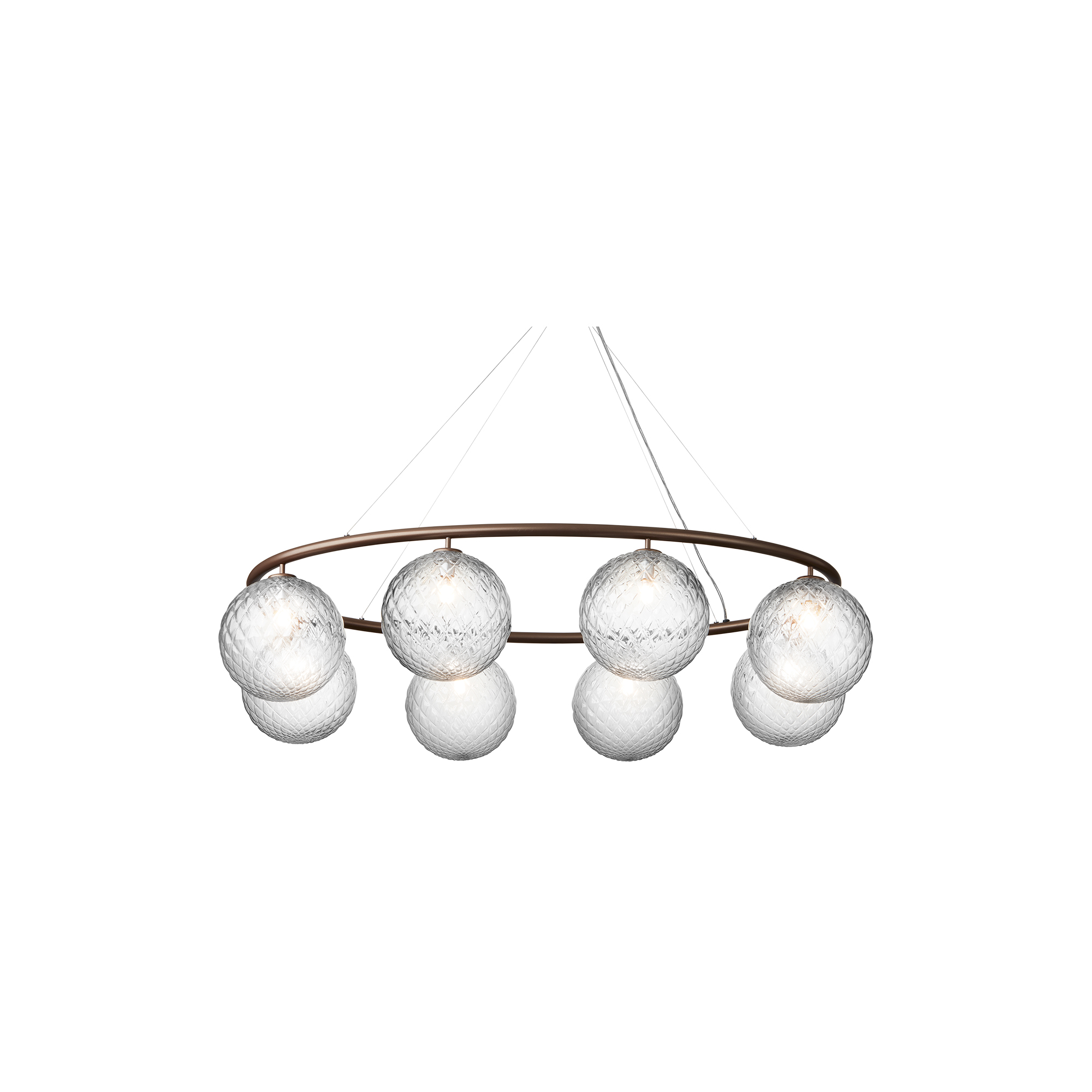 Nuura - Miira 8 Oval, dark bronze/optic clear