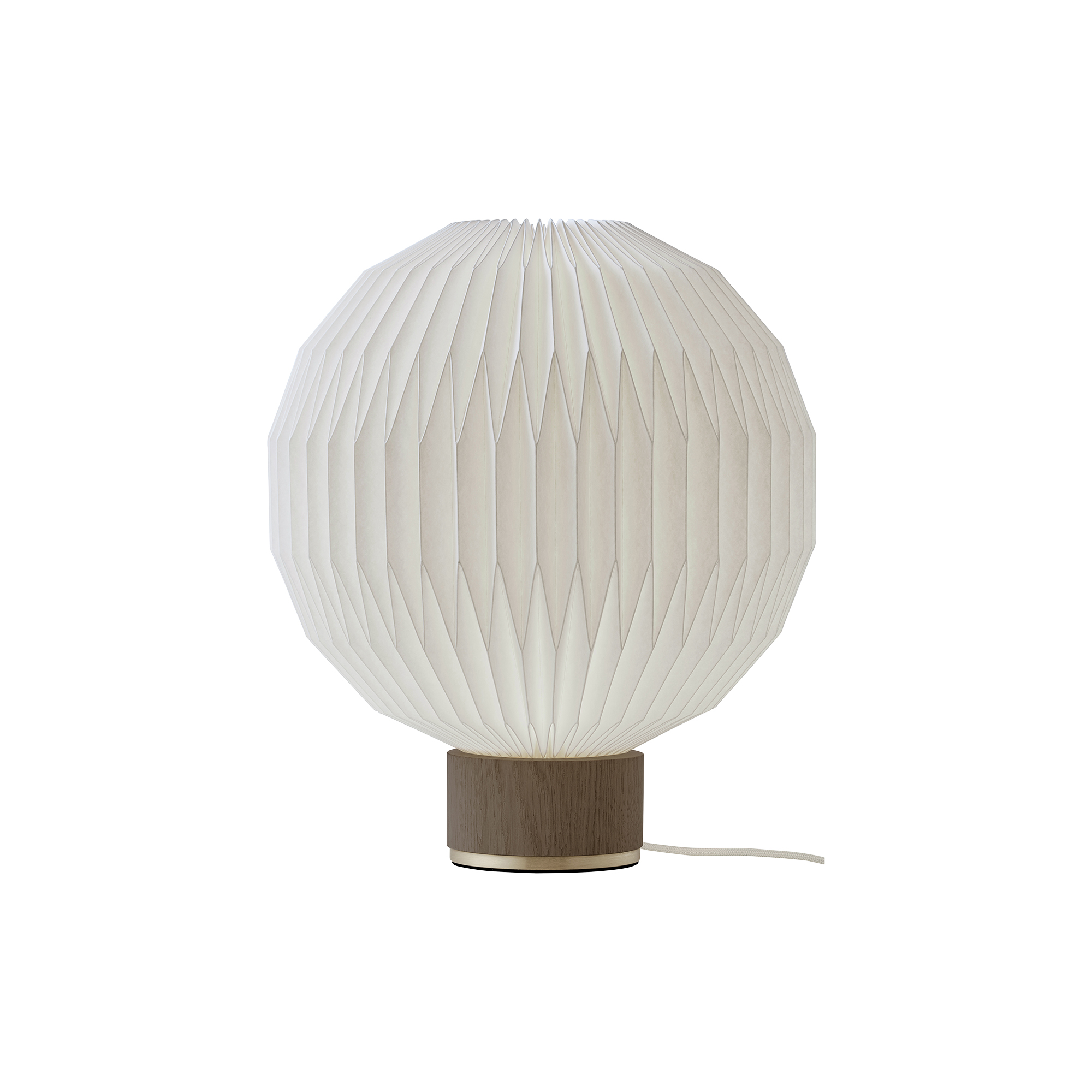 LE KLINT - Le Klint 375 bordlampe med standardskærm, røget eg - H: 38 x Ø 33 cm.