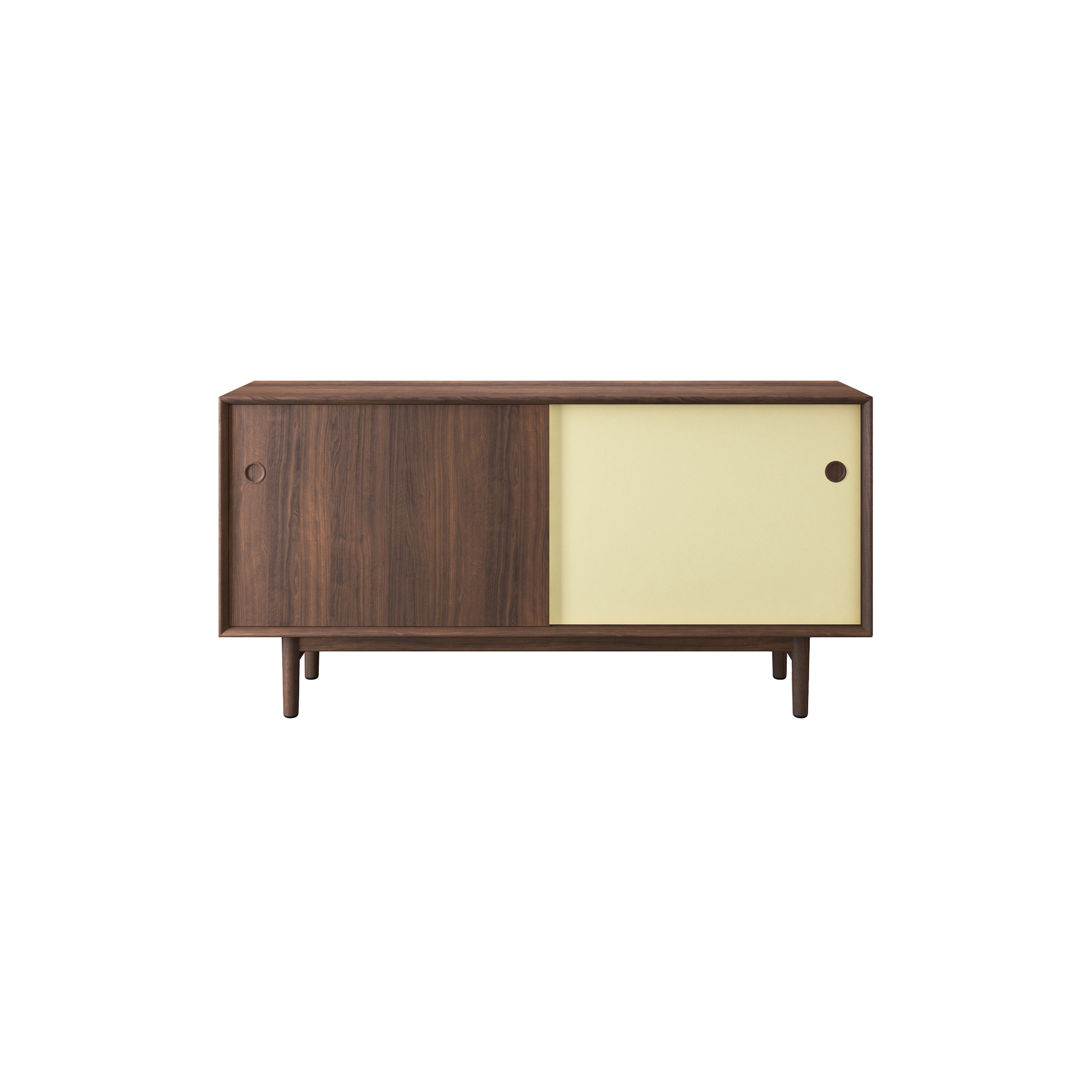 Sibast Furniture - Sibast No 11 Sideboard, yellow/white - H: 76 x L: 152 x D: 42 cm.