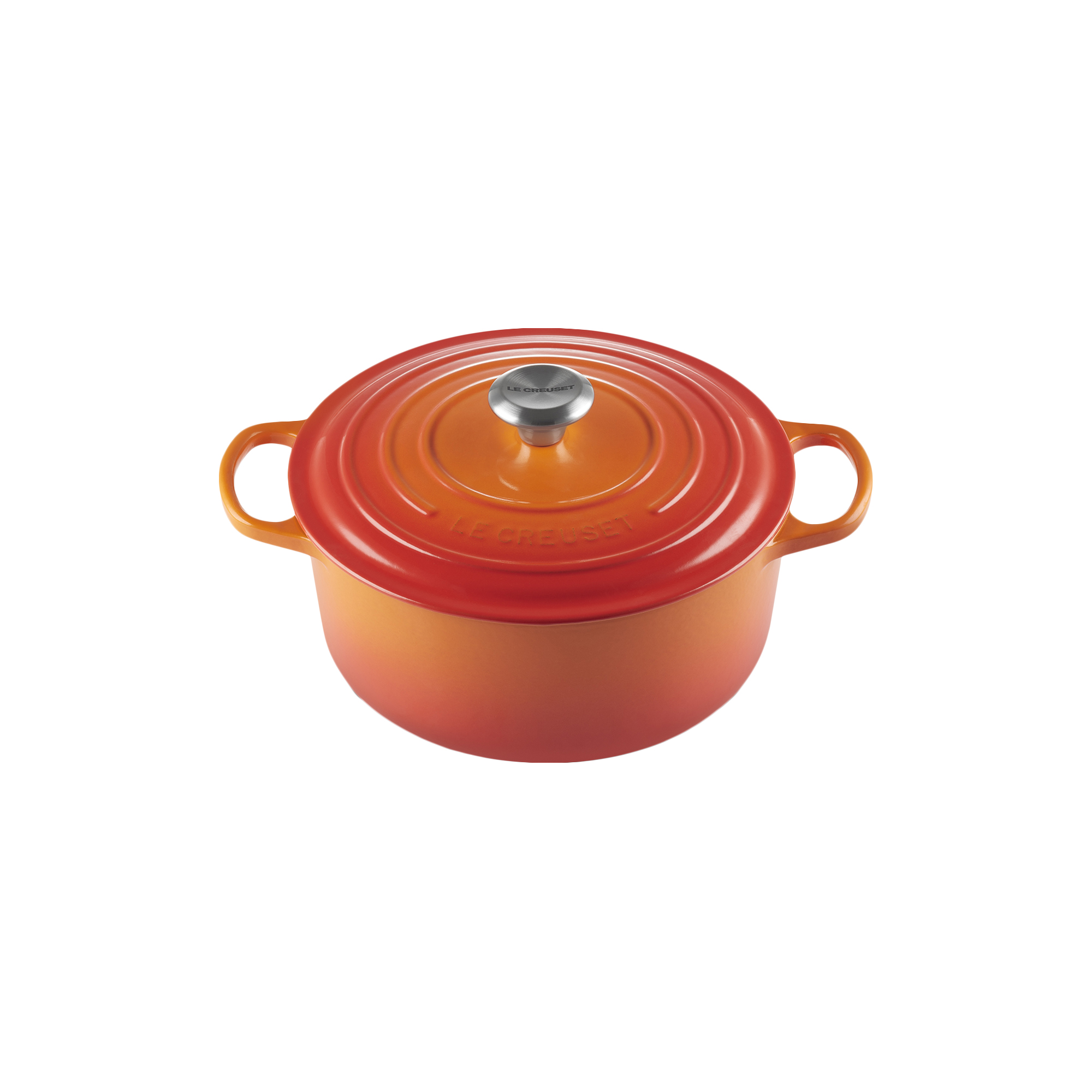 Le Creuset - Signature rund støbejernsgryde Ø 26 cm, volcanic - Ø26 cm