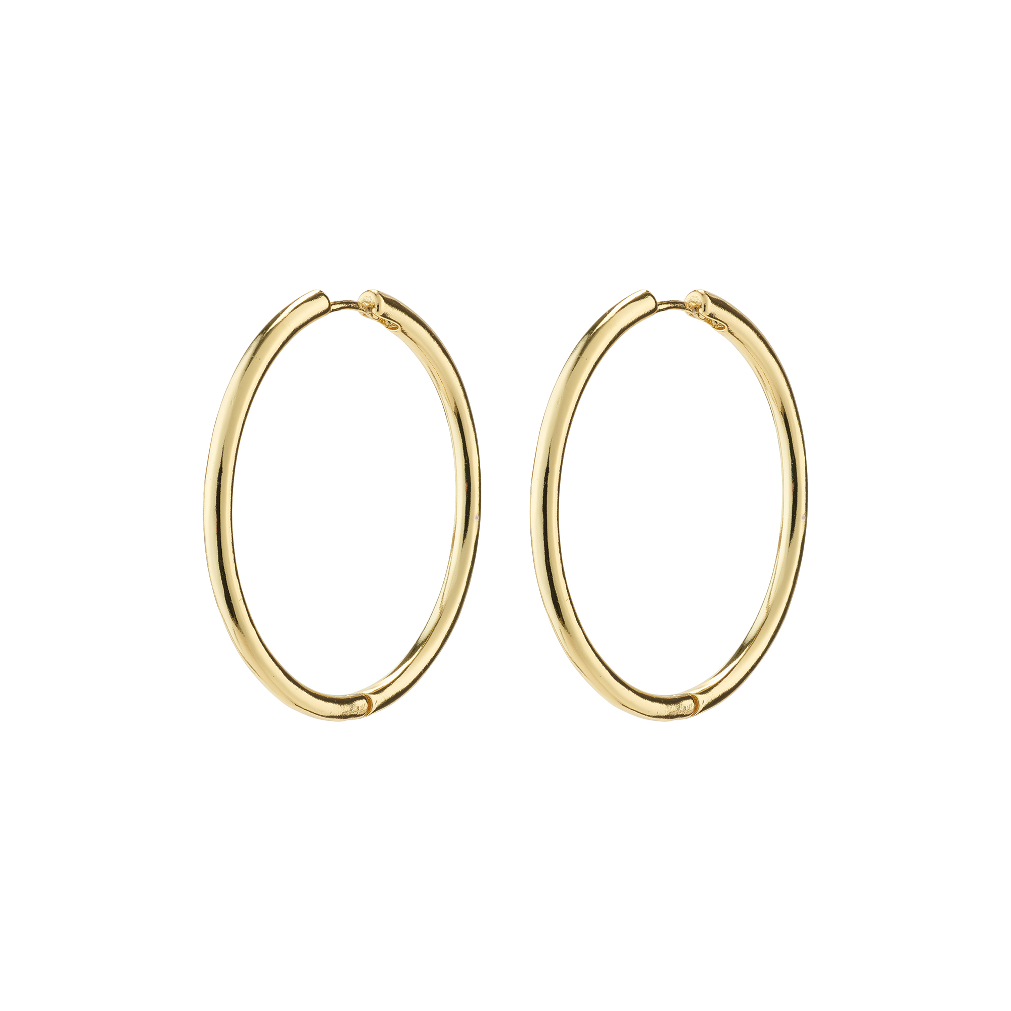 Pilgrim - EANNA recycled maxi hoops, guldbelagt