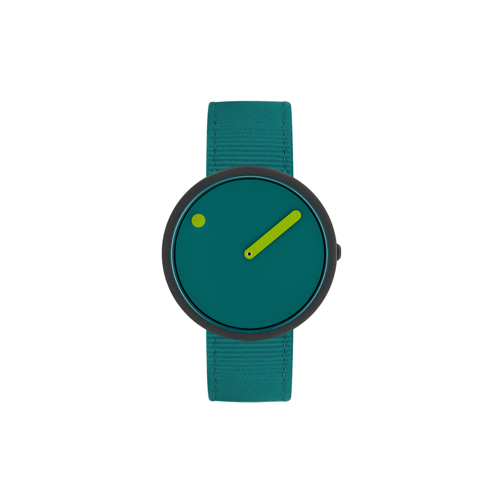 PICTO - PICTO armbåndsur, ocean green/matt black/ocean green - 40mm