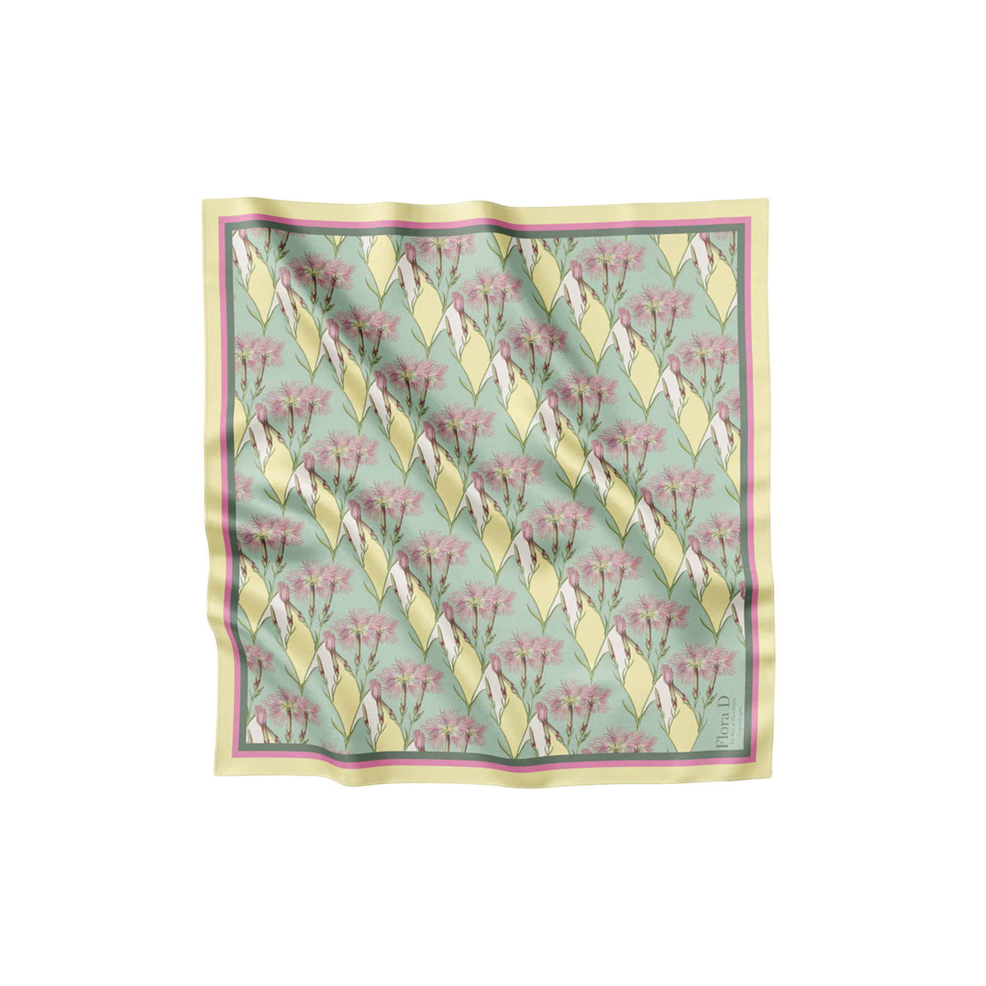 Flora Danica Denmark - Pastel Nellike silketørklæde