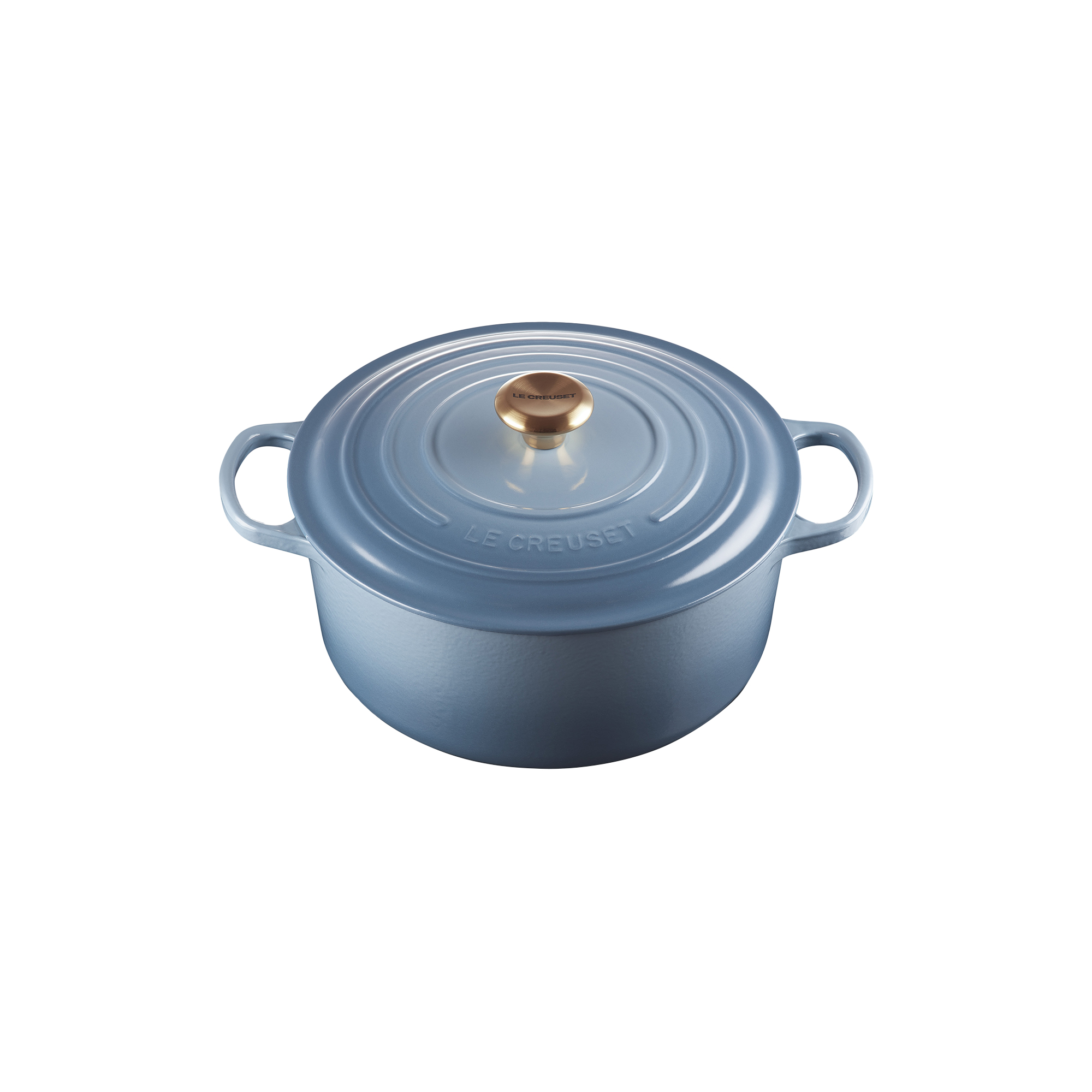 Le Creuset - Signature rund støbejernsgryde Ø 28 cm, chambray - Ø28 cm