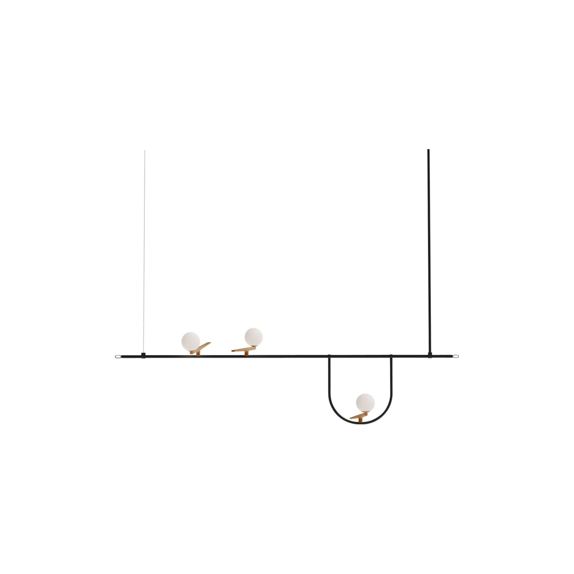 Artemide - Yanzi S1 lampe - H: 104 x L: 156 x B: 31 cm.