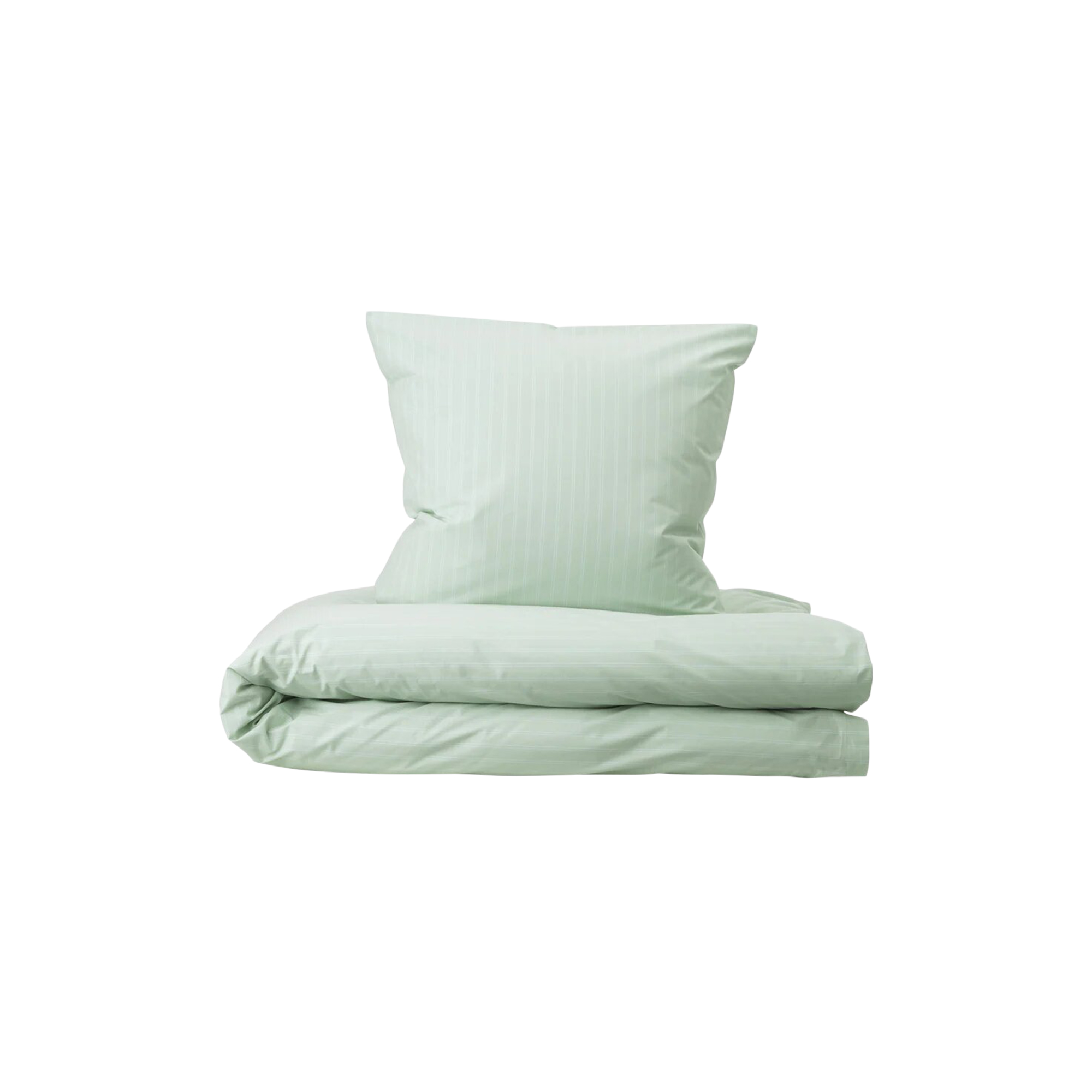 Georg Jensen Damask - SUPIMA PINSTRIPE sengetøj, glass green - 240x220 cm