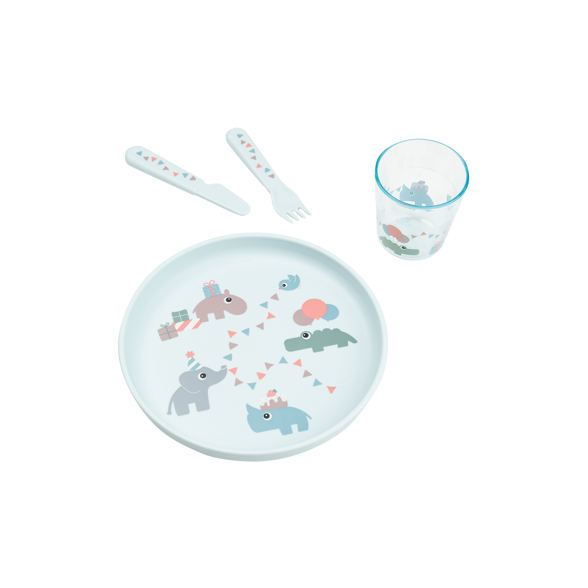 Done by Deer - Celebration Foodie spisesæt, blue