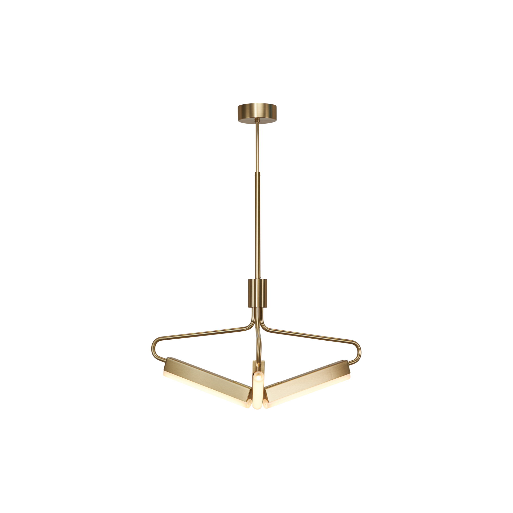 Rubn - Angel 3 300 Wide Chandelier, brass