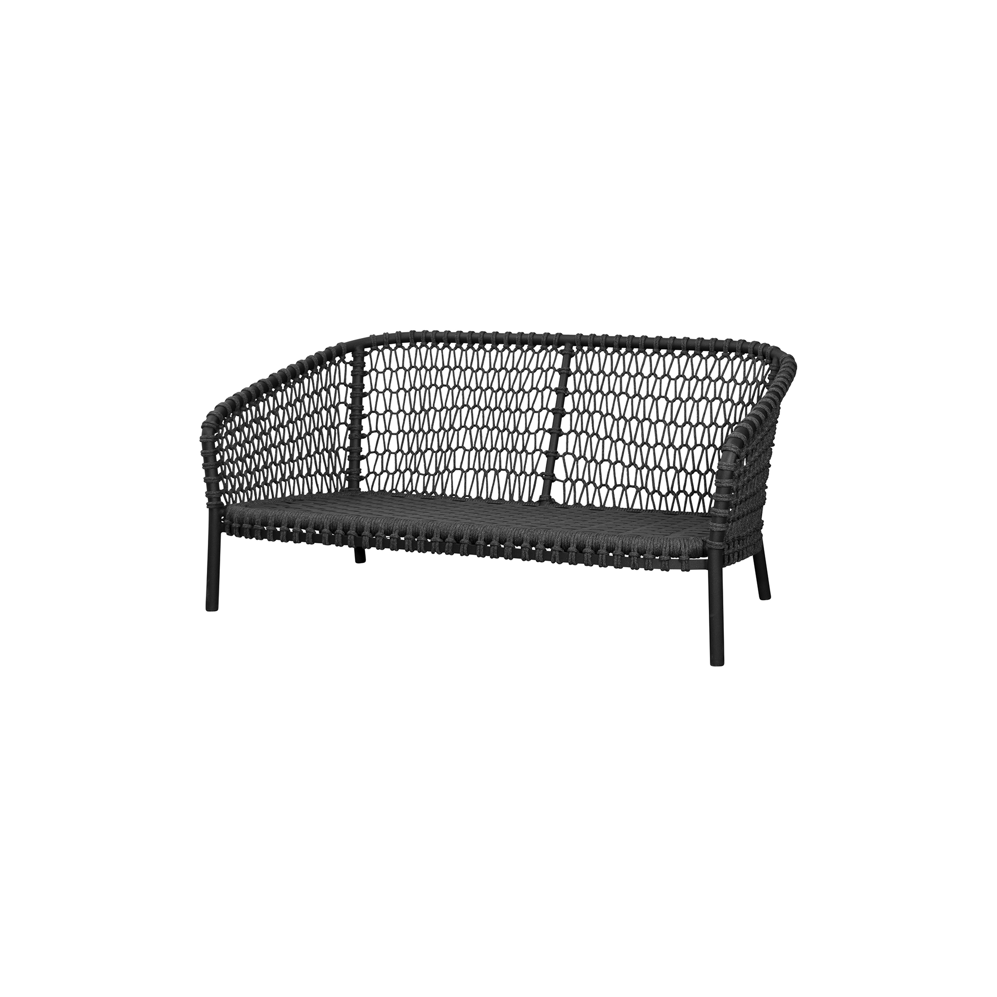 Cane-line - Ocean large 2-pers. sofa, dark grey