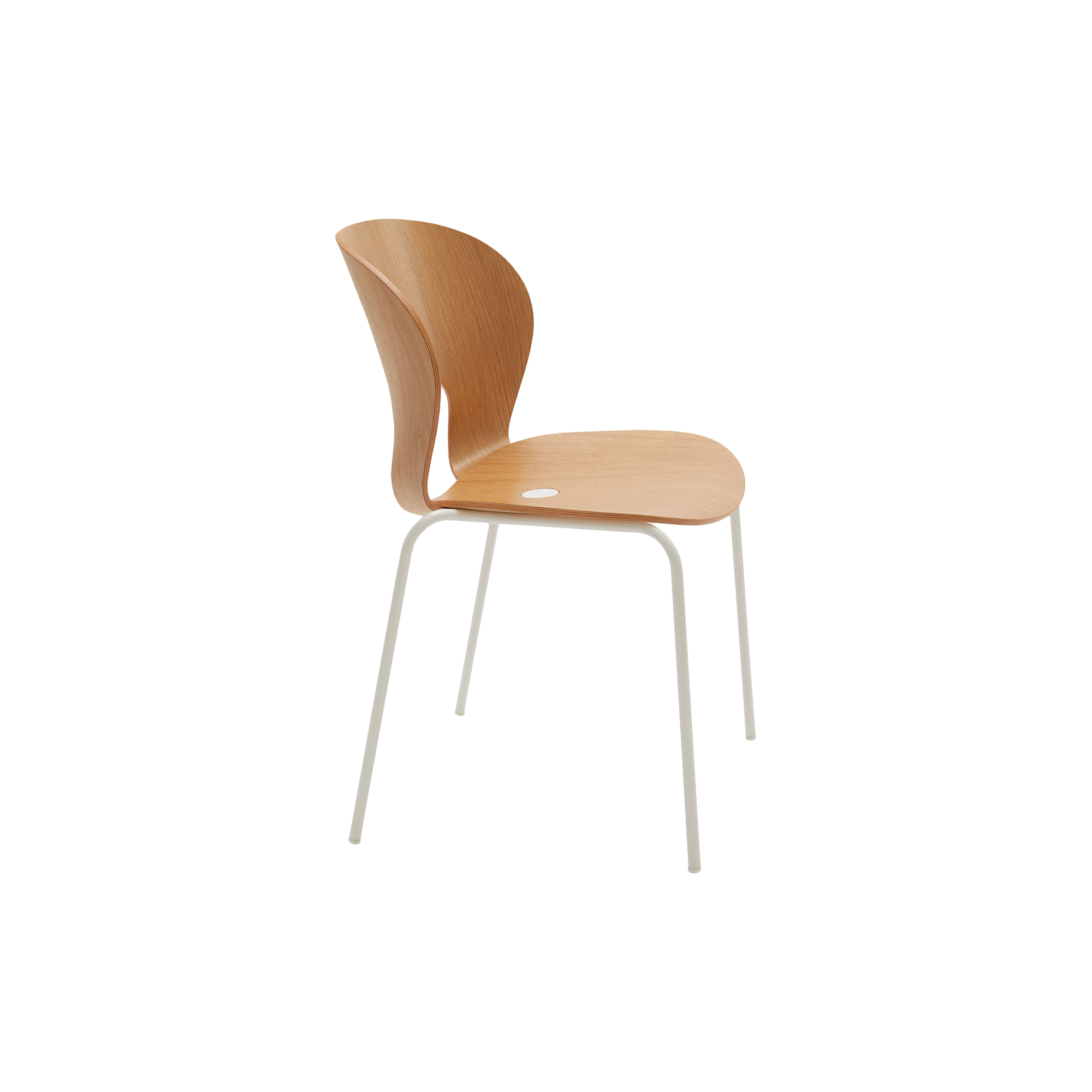 Magnus Olesen Design - Ø Chair spisebordsstol, hvid - H: 80 x B: 50 x D: 53 cm.