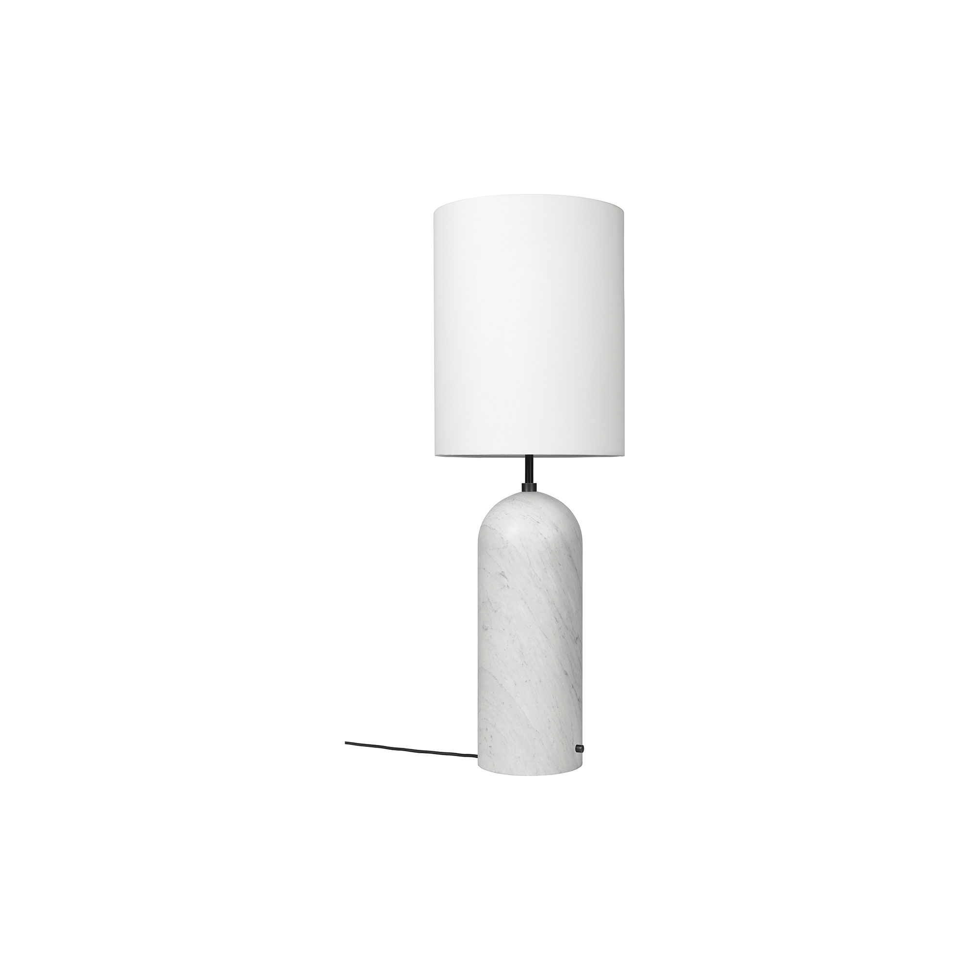 GUBI - Gravity XL Floor Lamp, white marble/white - High