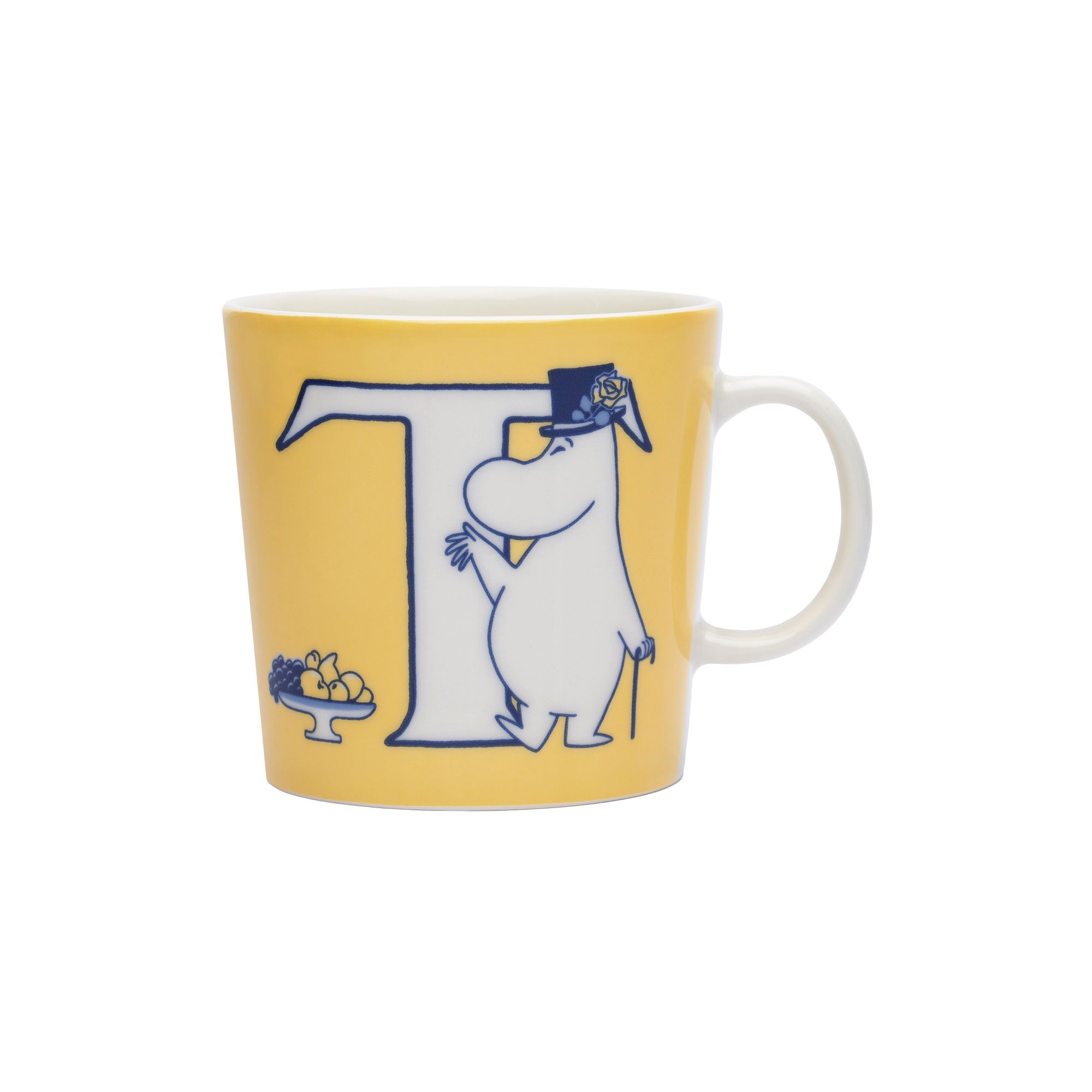 Moomin Arabia - Mumi krus 40 cl Alfabet T, Alfabet kollektion