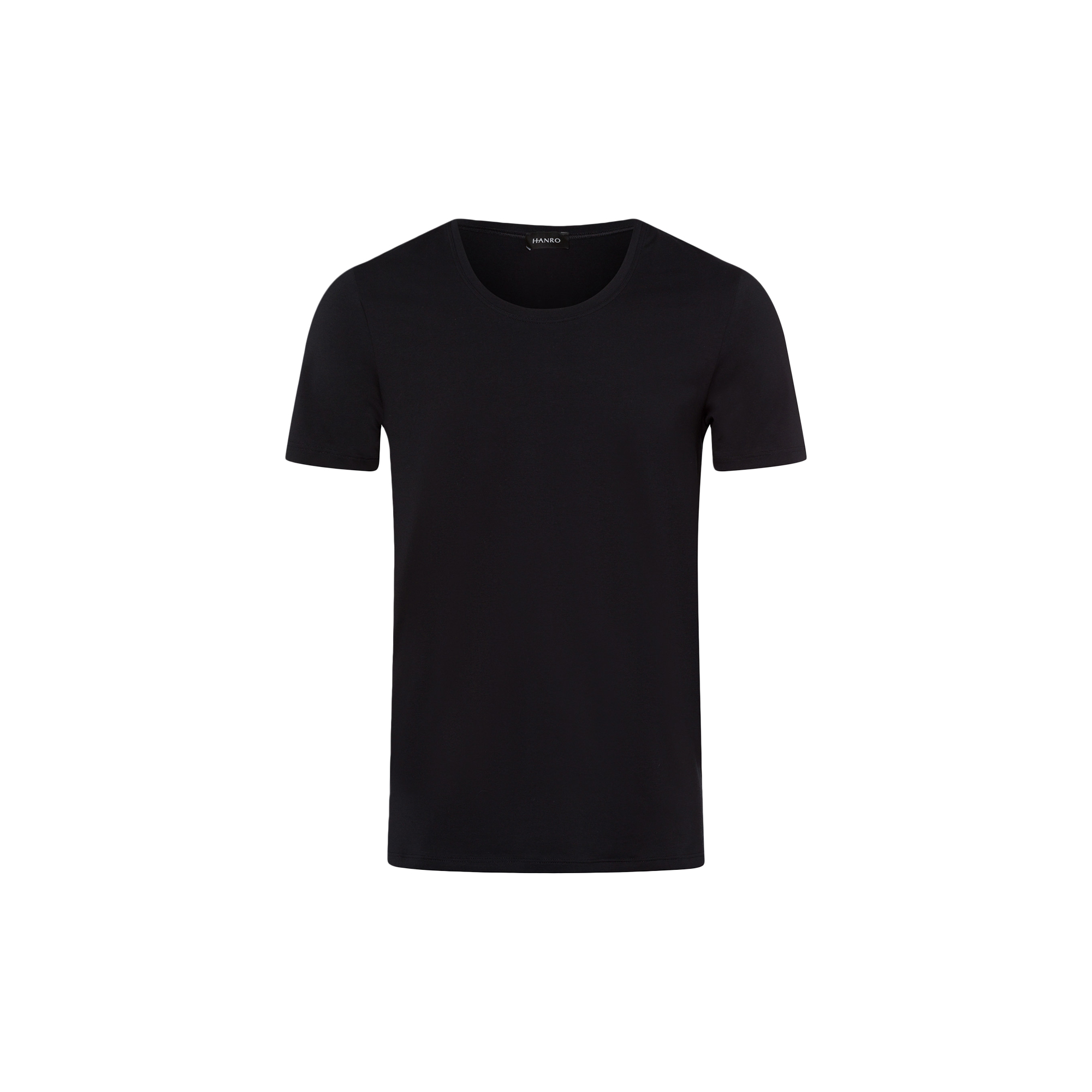 HANRO - Cotton Superior SS Shirt, black - Str. XXL