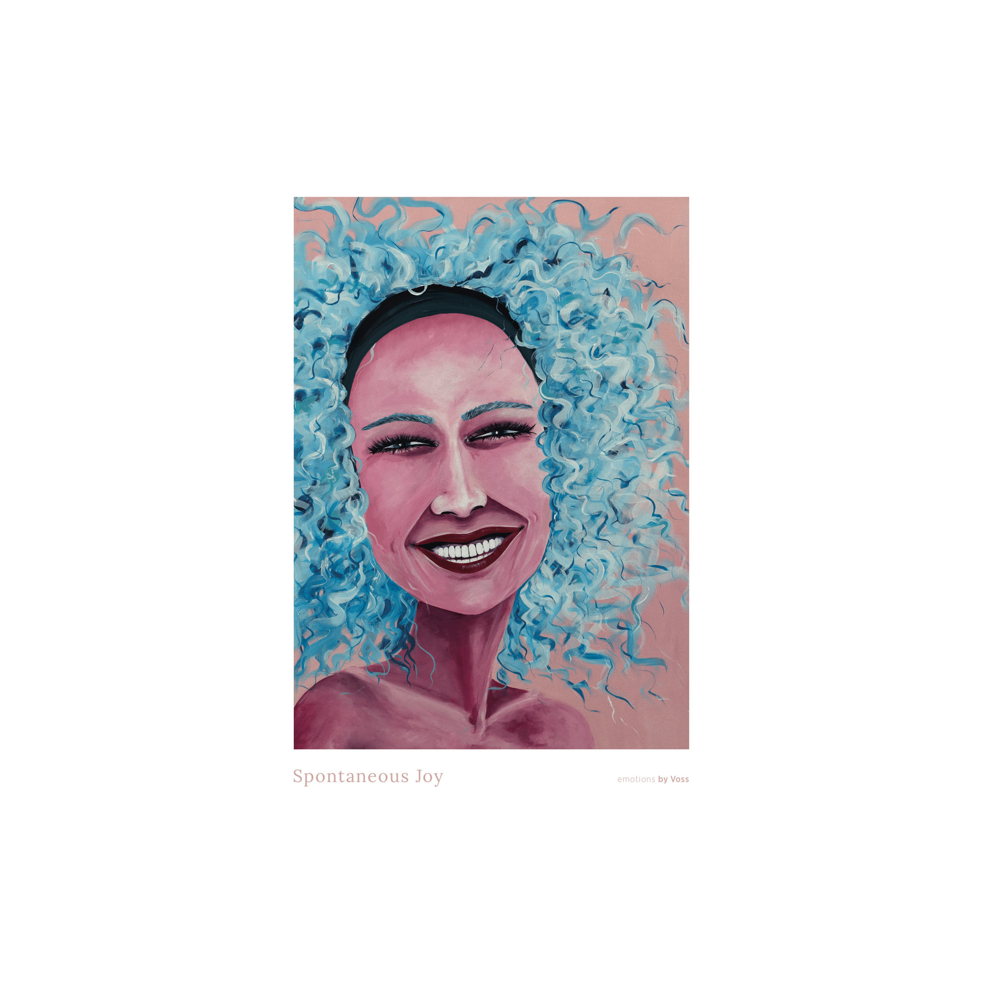 All by Voss - Spontaneous Joy plakat, Emotions - 50x70 cm