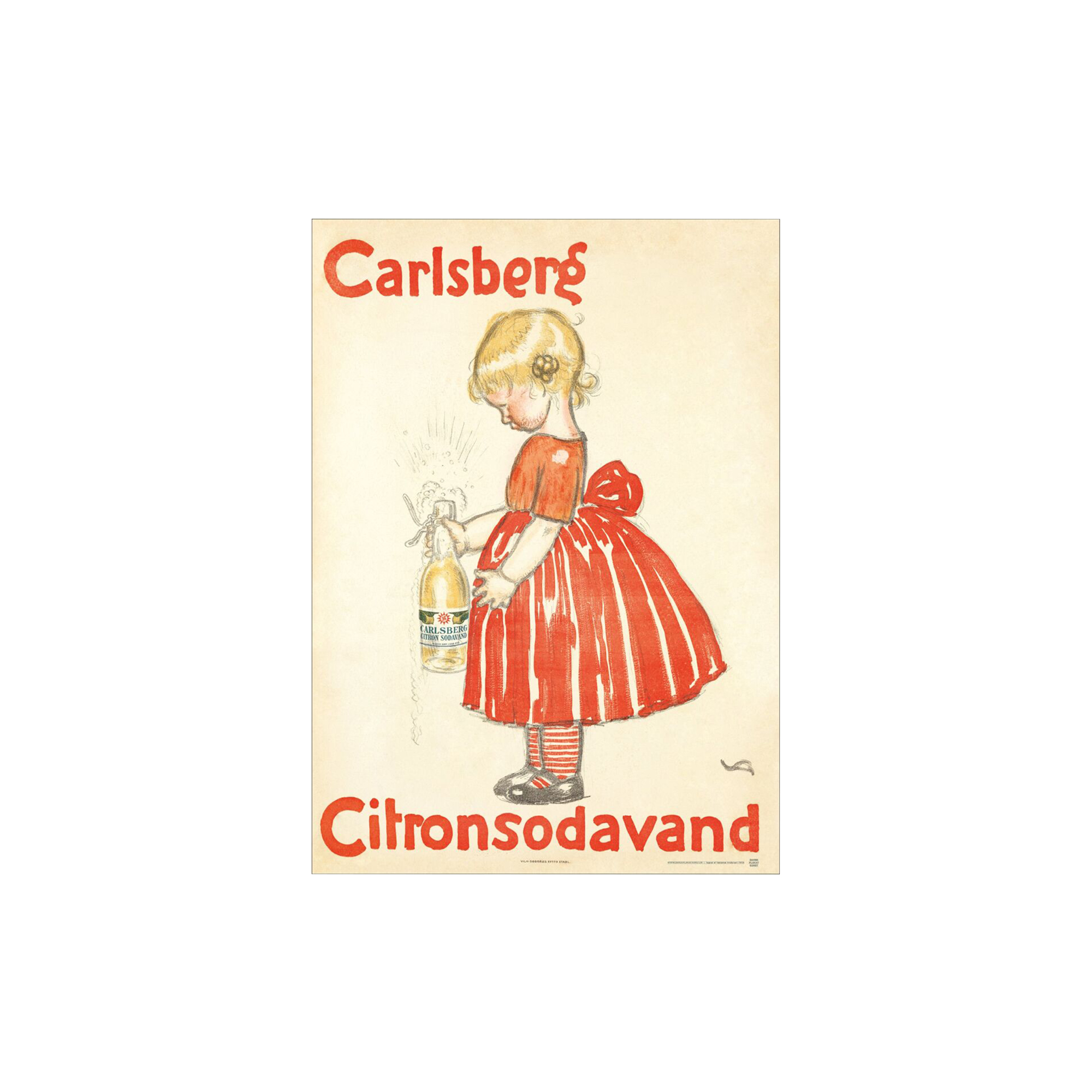 Poster & Frame - Carlsberg Citronsodavand - 30x40 cm