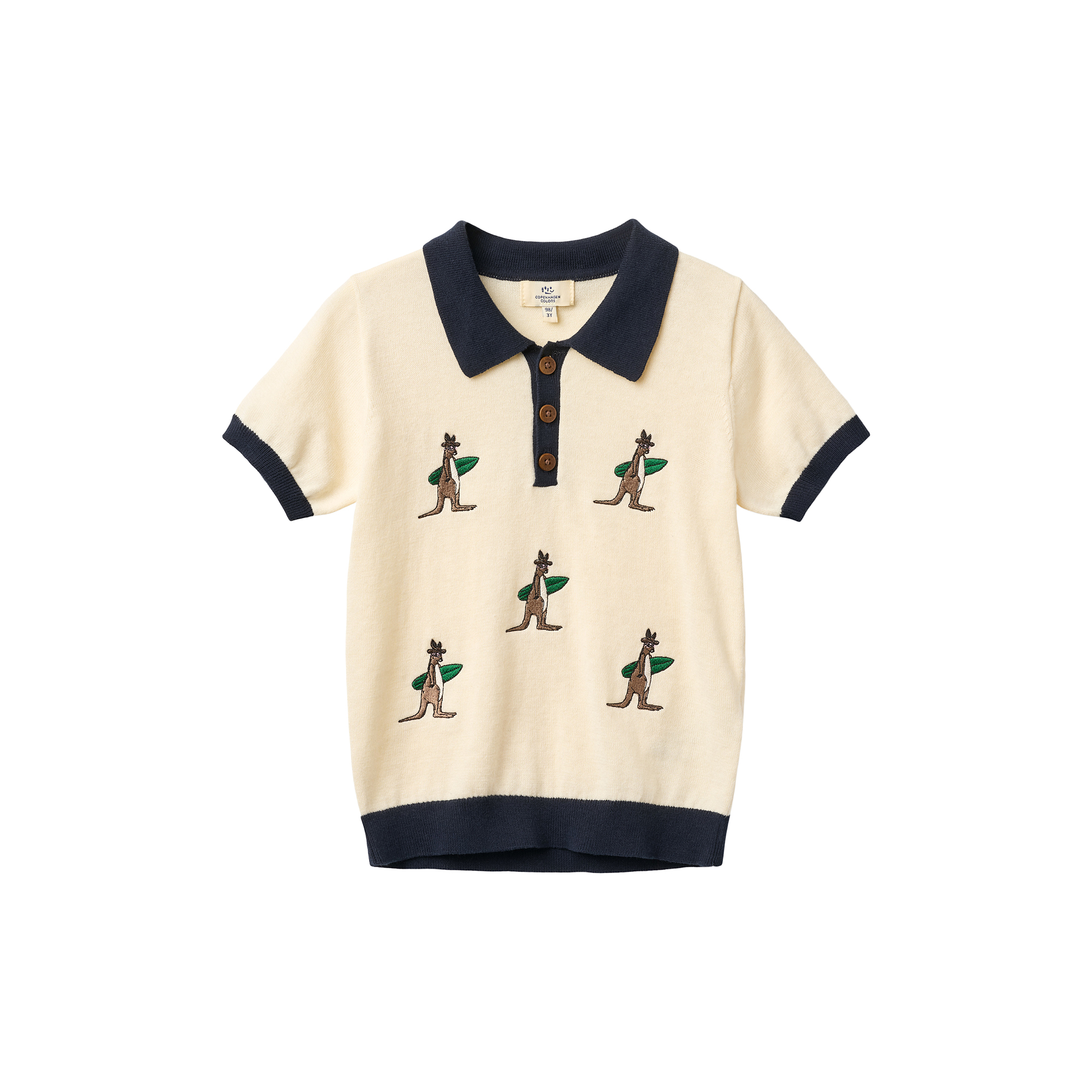Copenhagen Colors Organics - Polo w. Embroidery - Str. 116