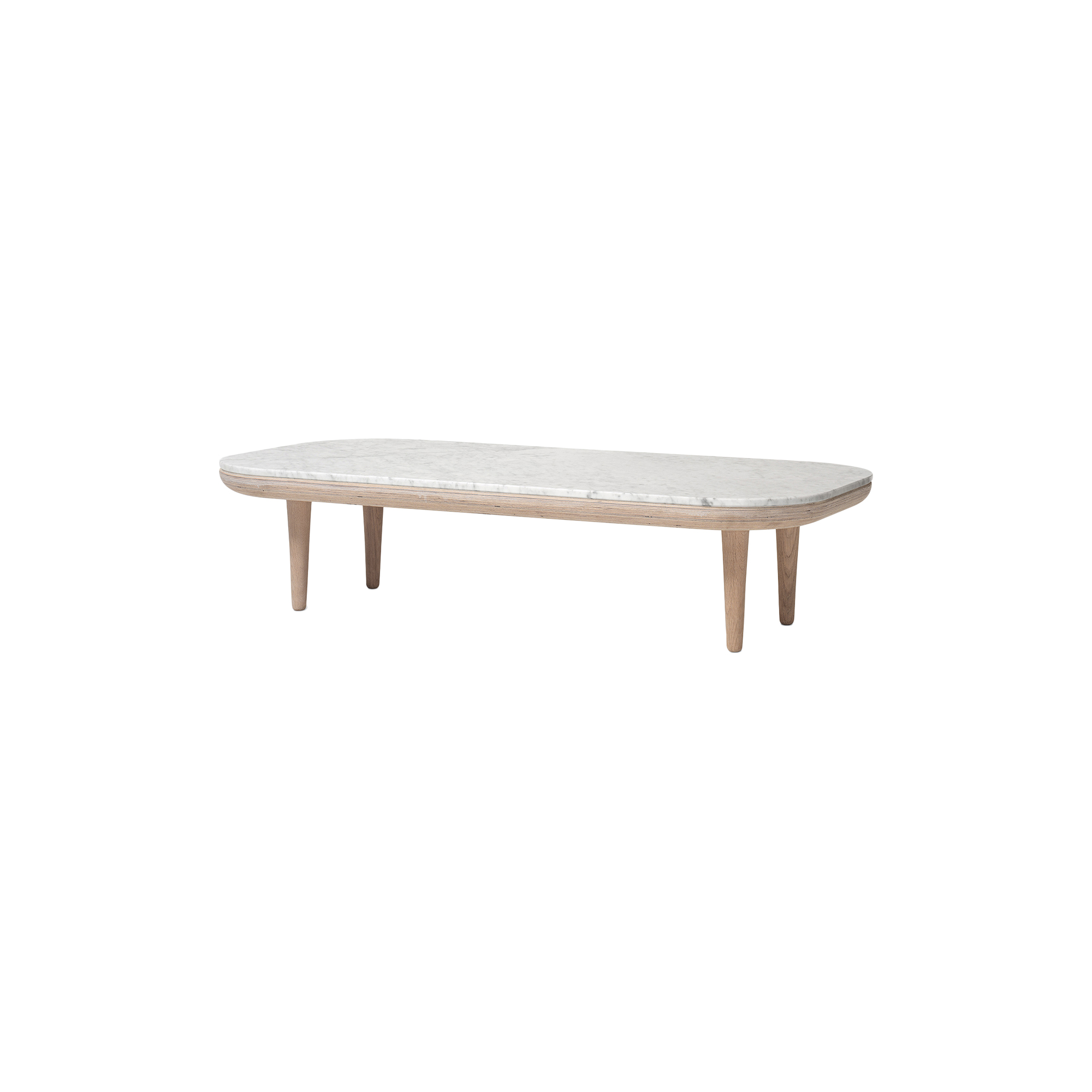 &Tradition - Fly SC5 Coffee Table, Bianco Carrara marble/oiled oak