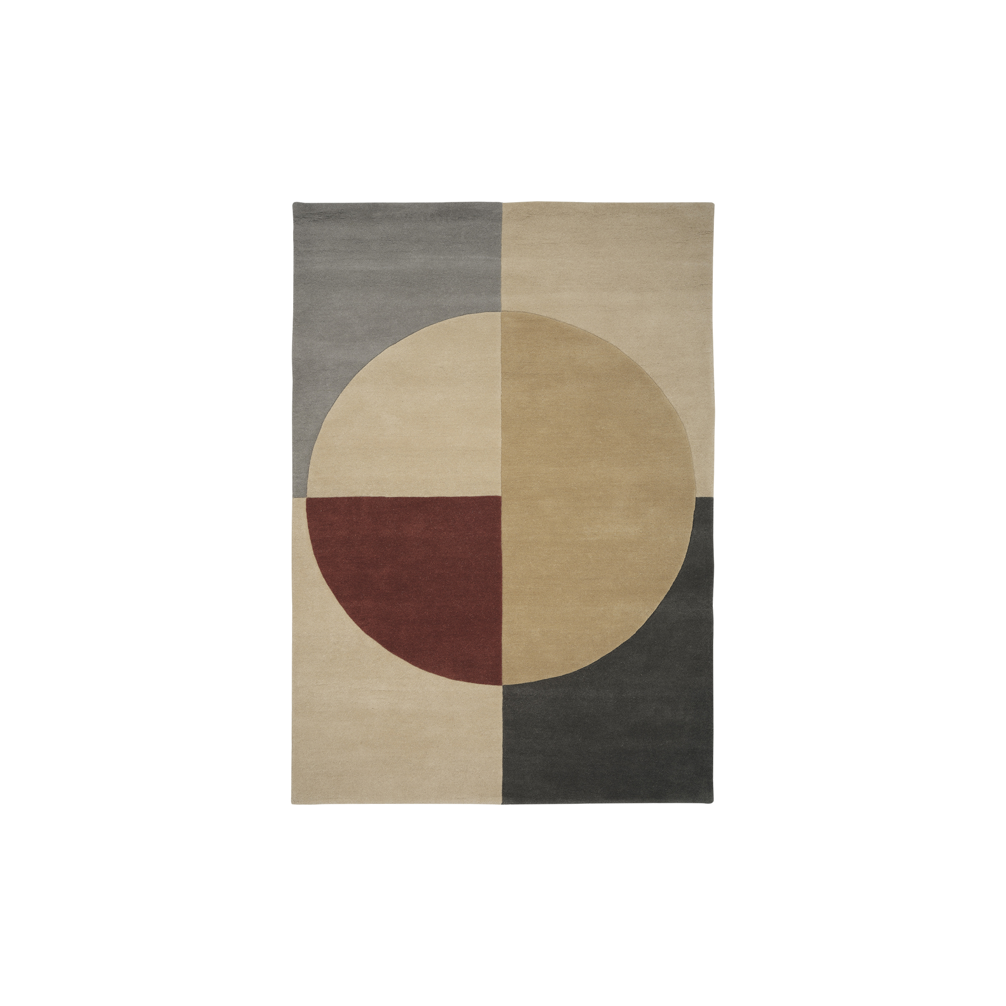 Linie Design - Radiality gulvtæppe, ruby - 170x240 cm