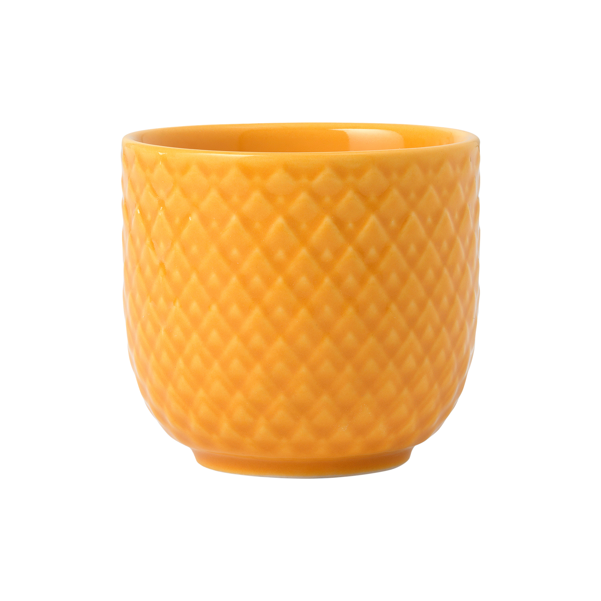 Lyngby Porcelæn - Rhombe Color æggebæger, gul