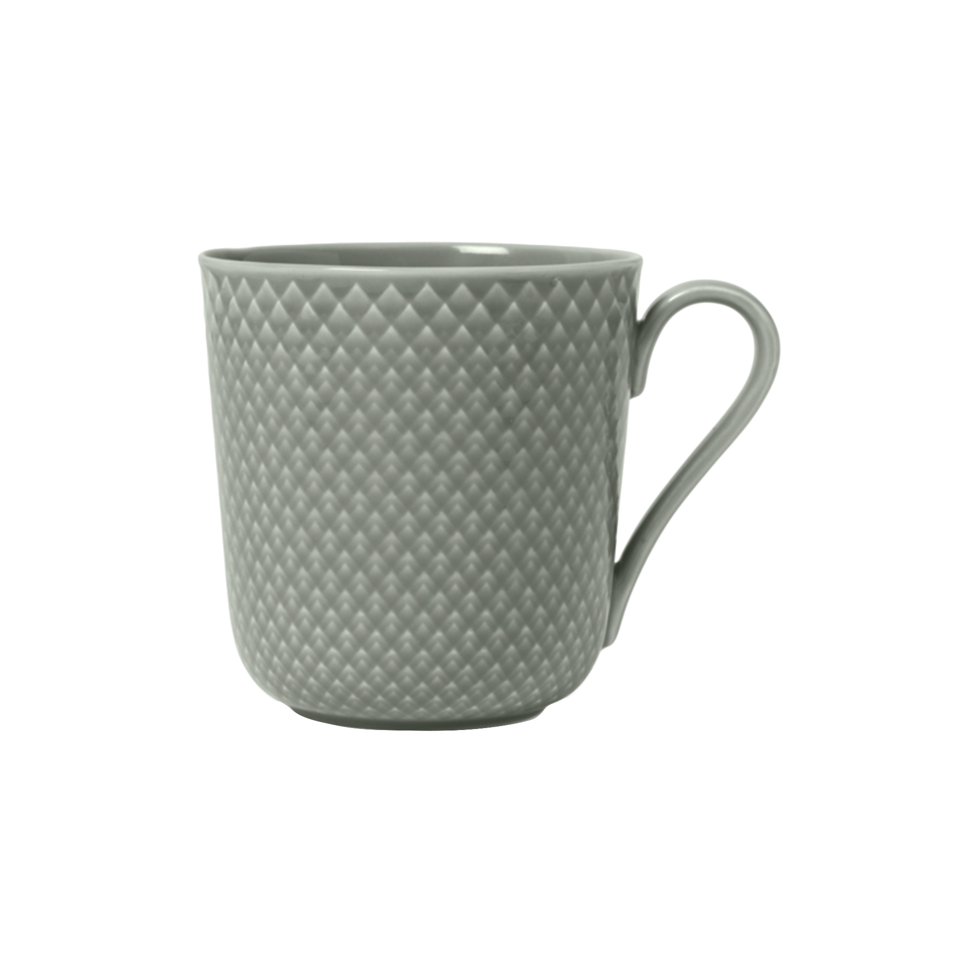 Lyngby Porcelæn - Rhombe Earth Krus med hank, moss