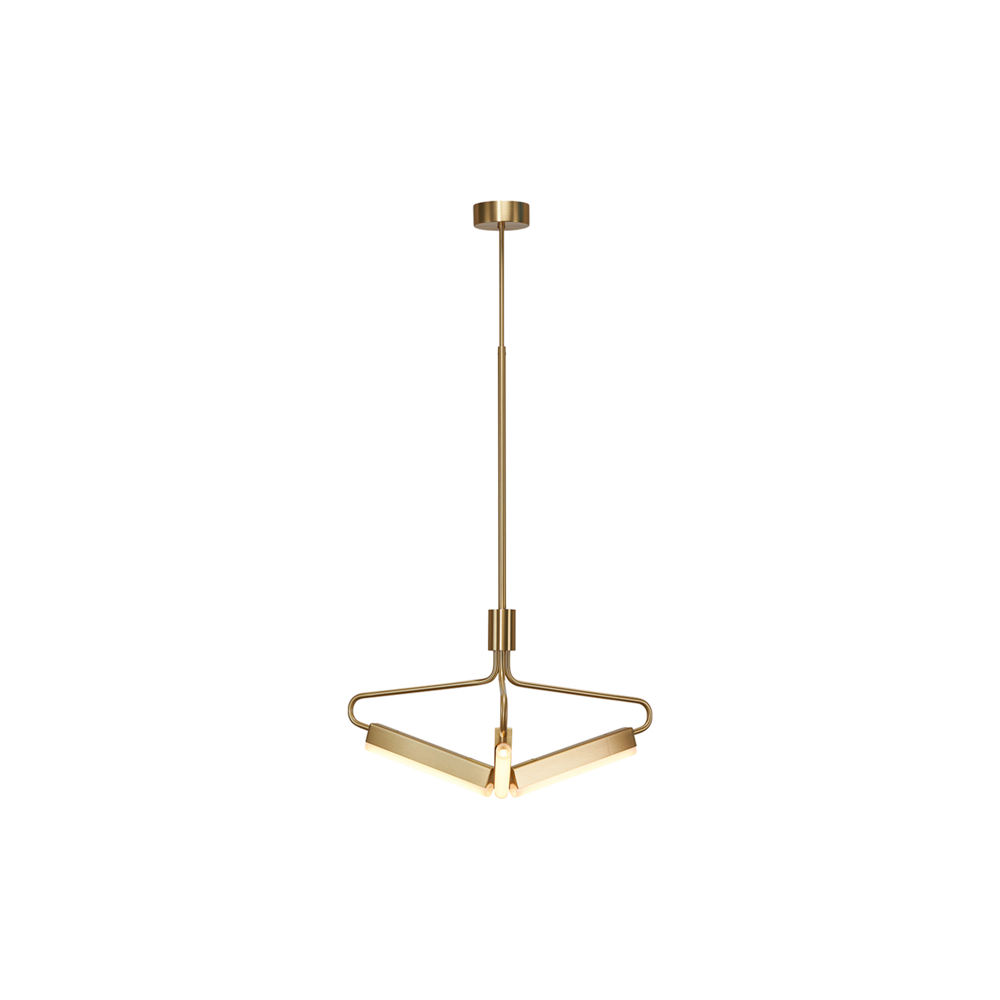 Rubn - Angel 3 300 Wide Chandelier, brass