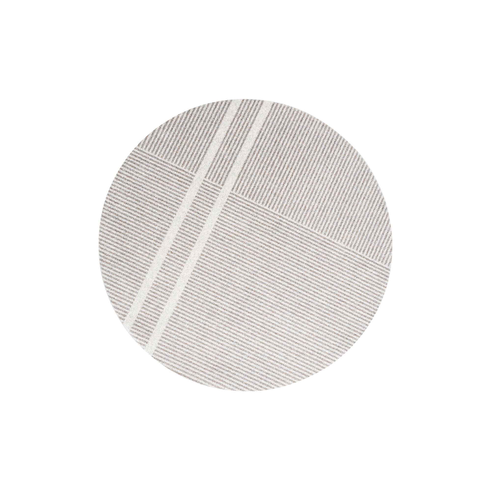 Heymat - Løype Breezy Beige Round dørmåtte - Ø150 cm