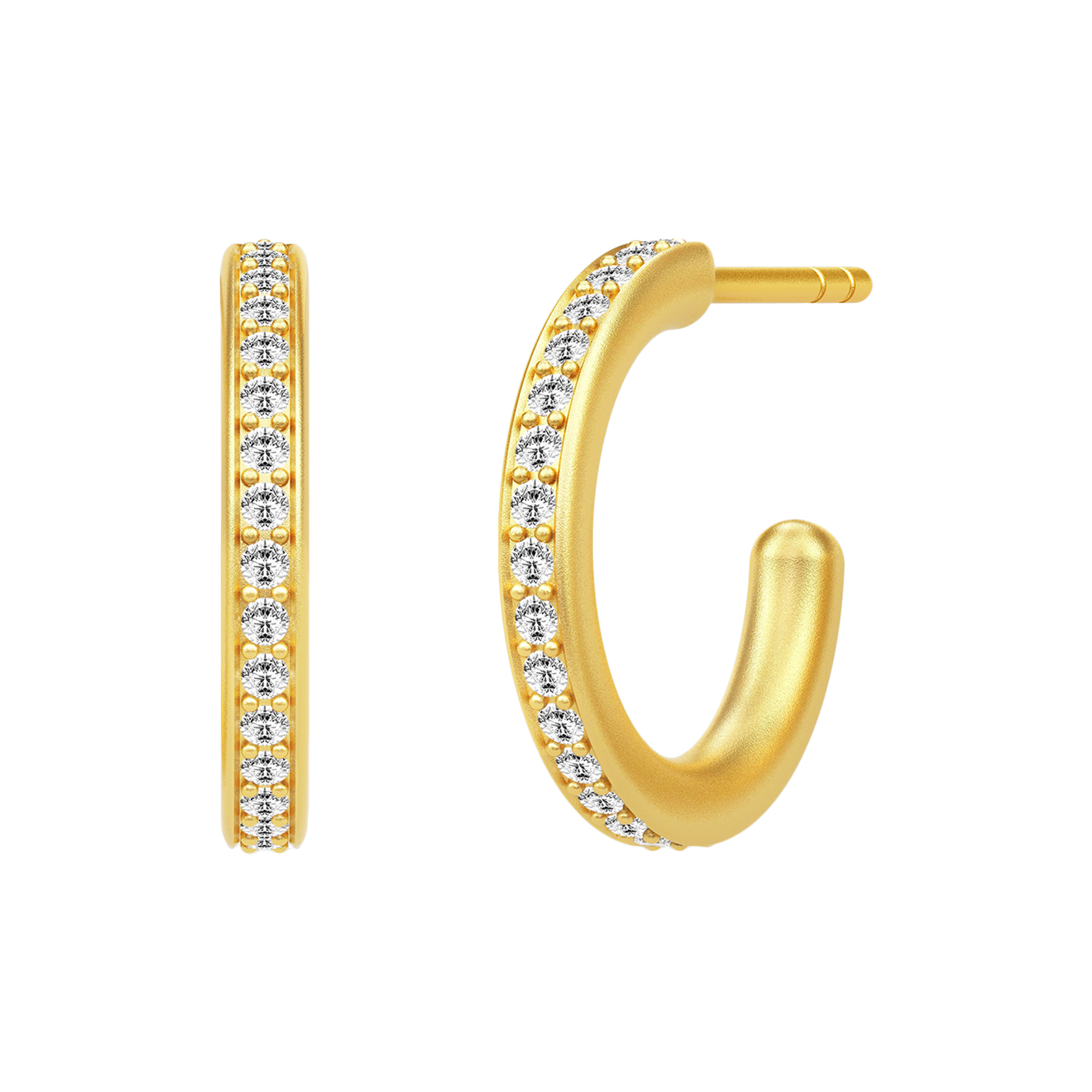 Julie Sandlau - Infinity Hoop Small Earring, gold