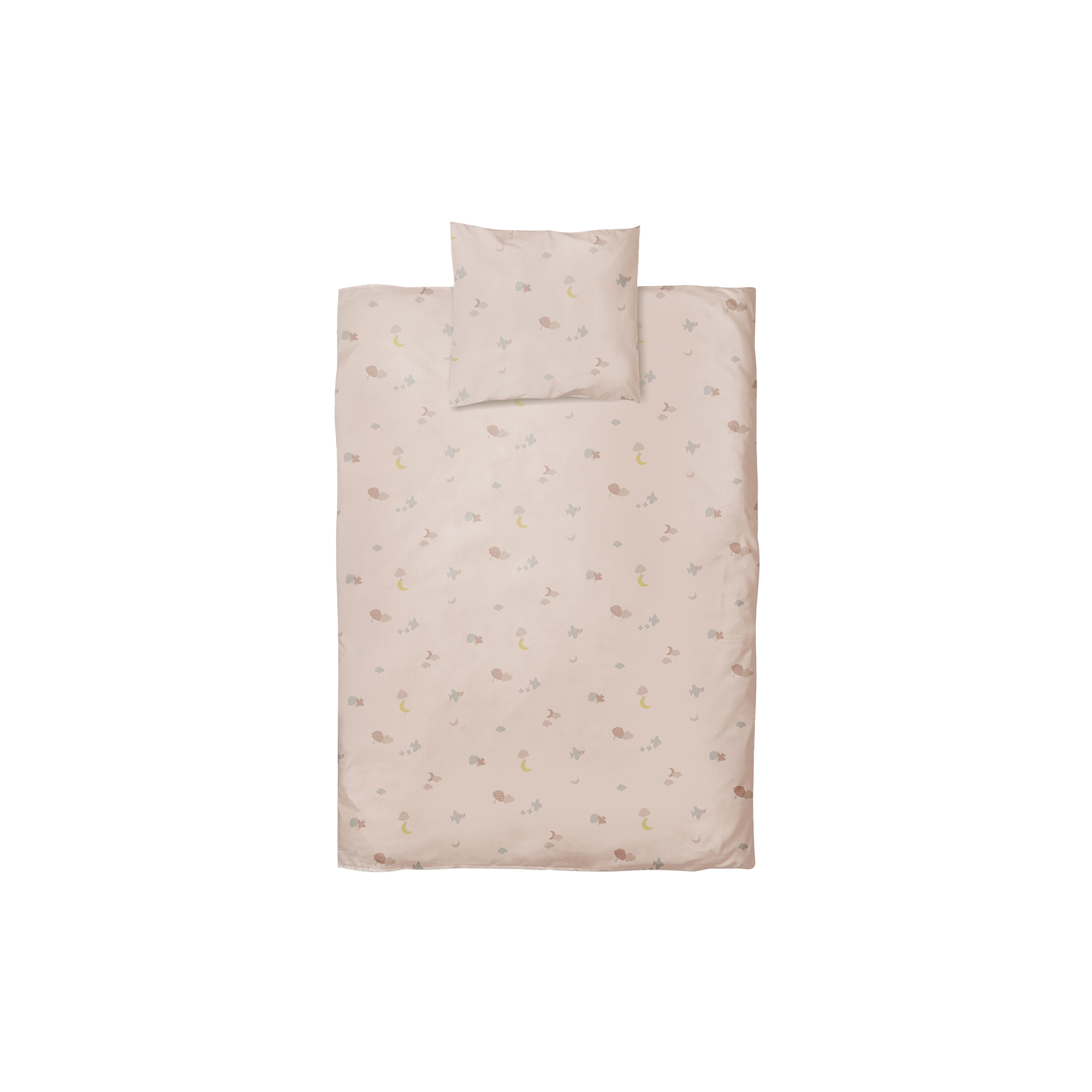 Moonboon - Junior sengetøj, over the moon rose - 100x140-40x45 cm