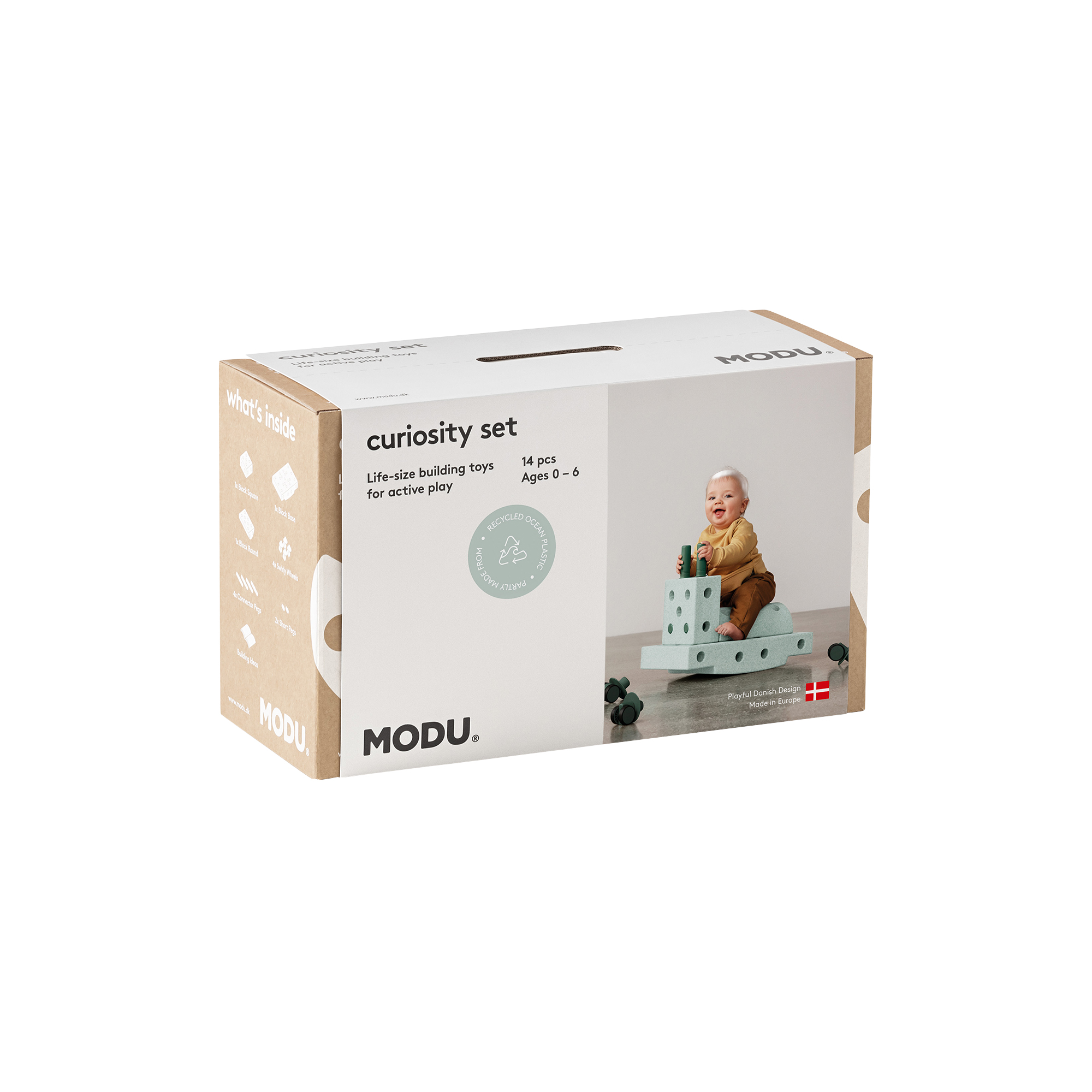 MODU - Curiosity sæt, ocean mint/forest green