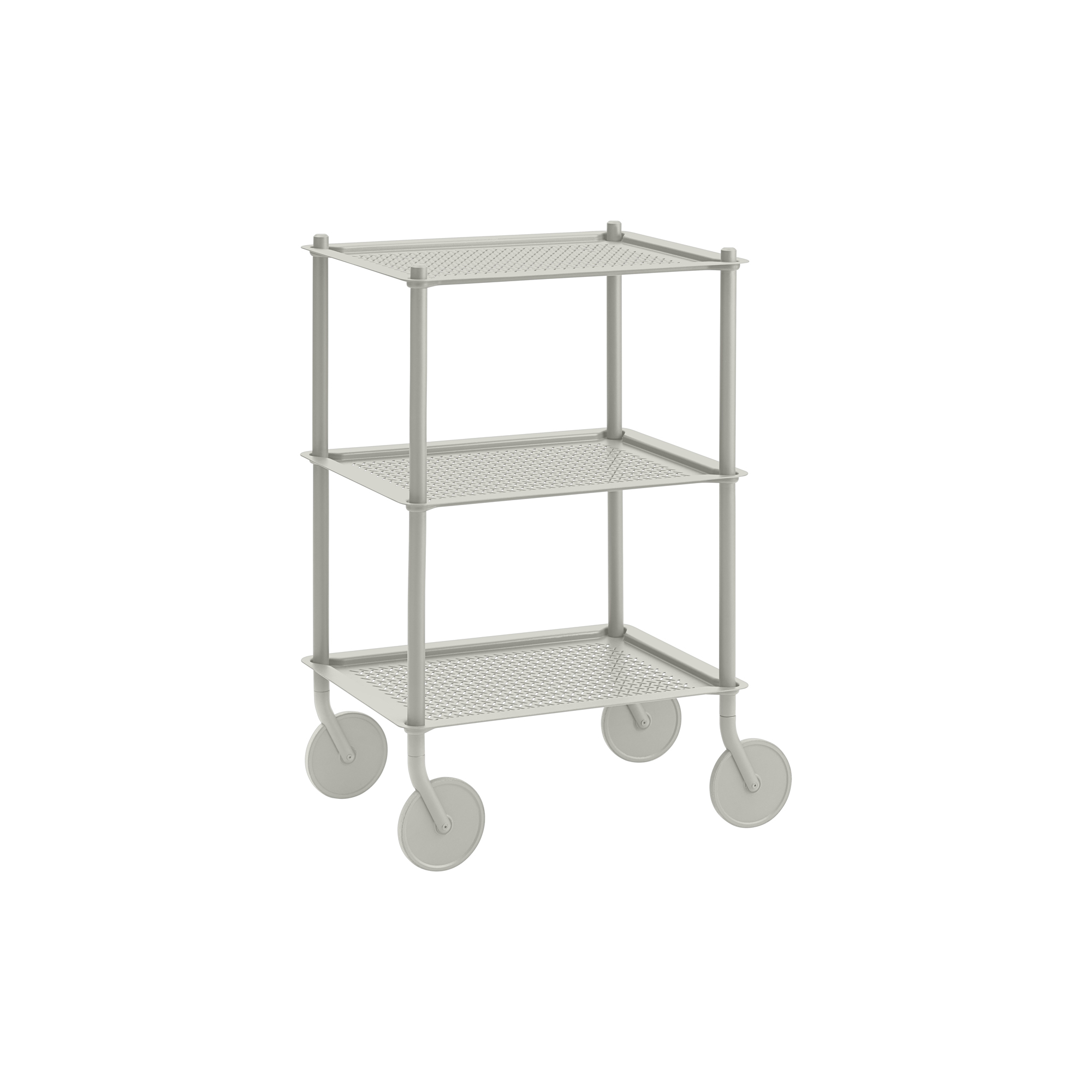 Muuto - Flow Trolley 3-Layer, grey - 3-Layer