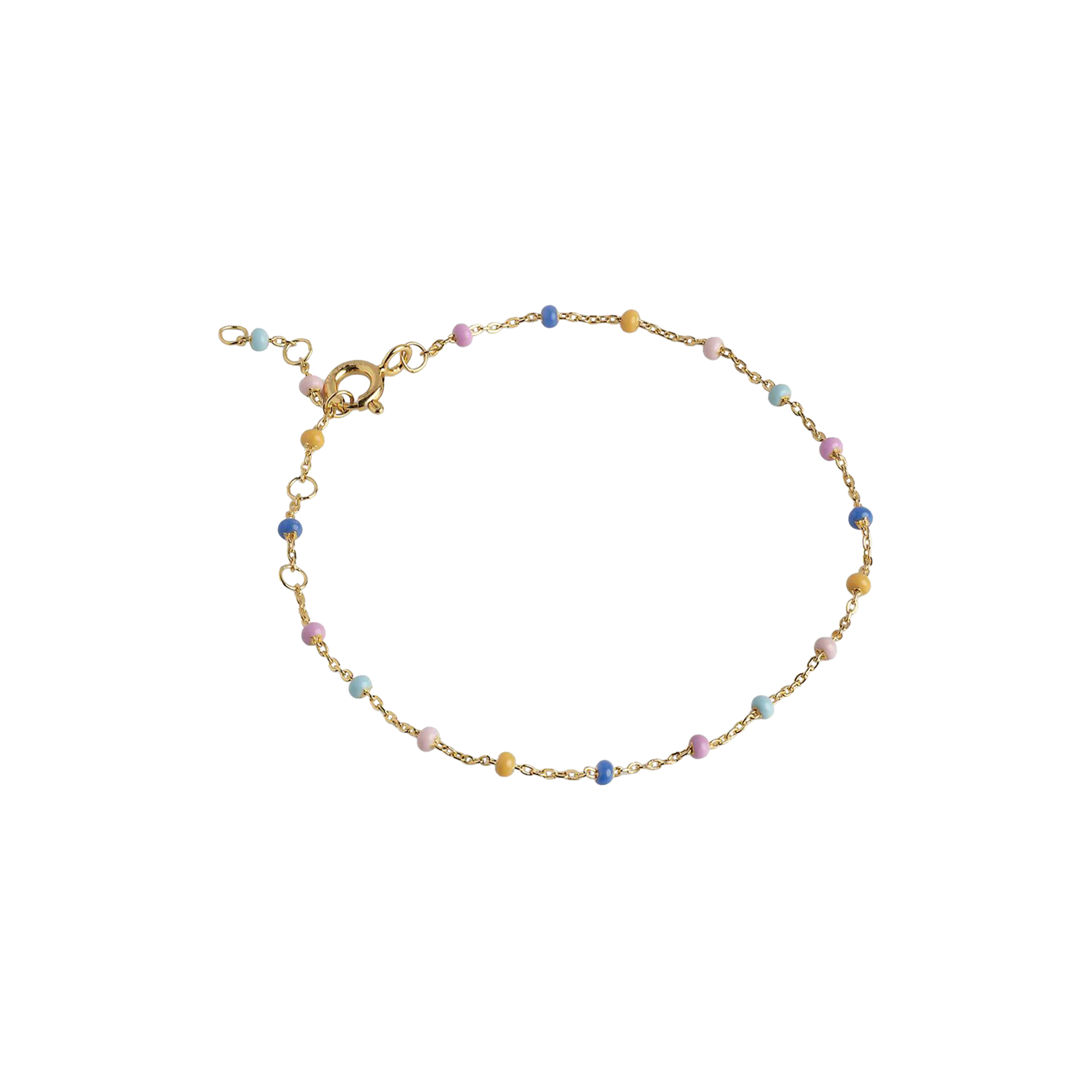 ENAMEL Copenhagen - Lola armbånd, guld/lolly