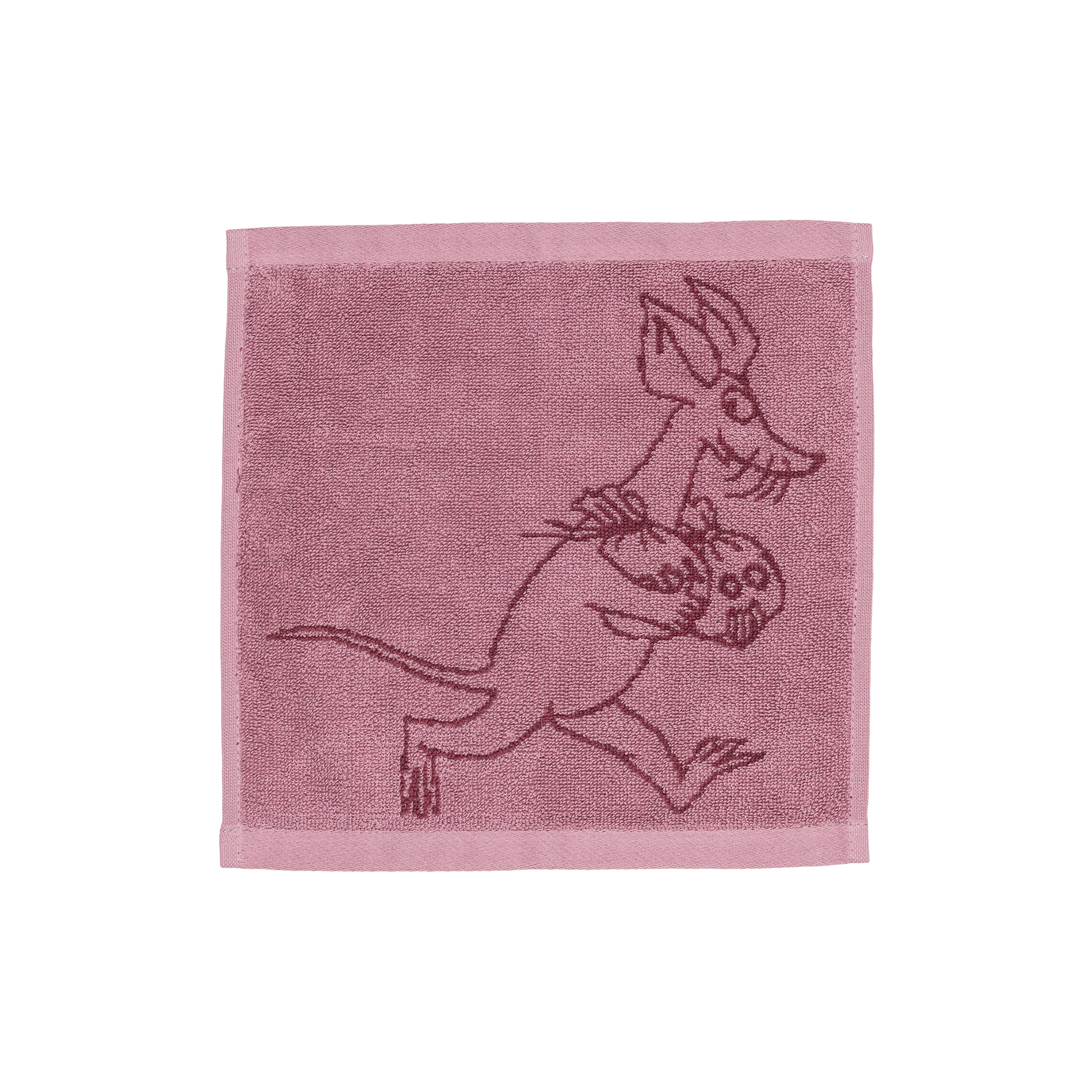 Moomin Arabia - Mumi håndklæde Sniff 25x25 cm, mauve - 25x25 cm