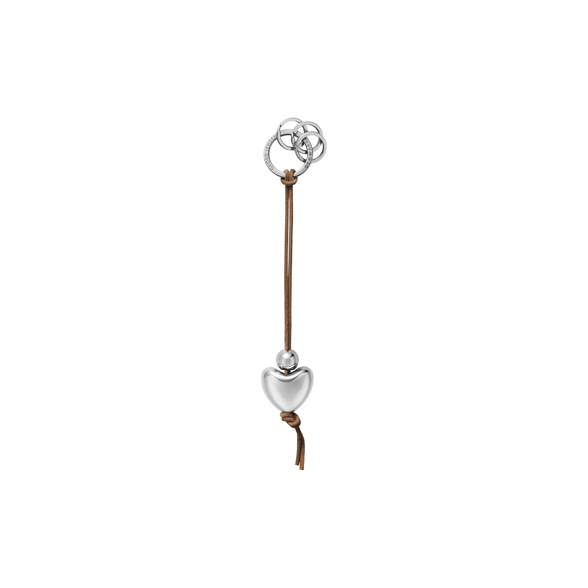 Georg Jensen - Heart Nøglering Lædersnor