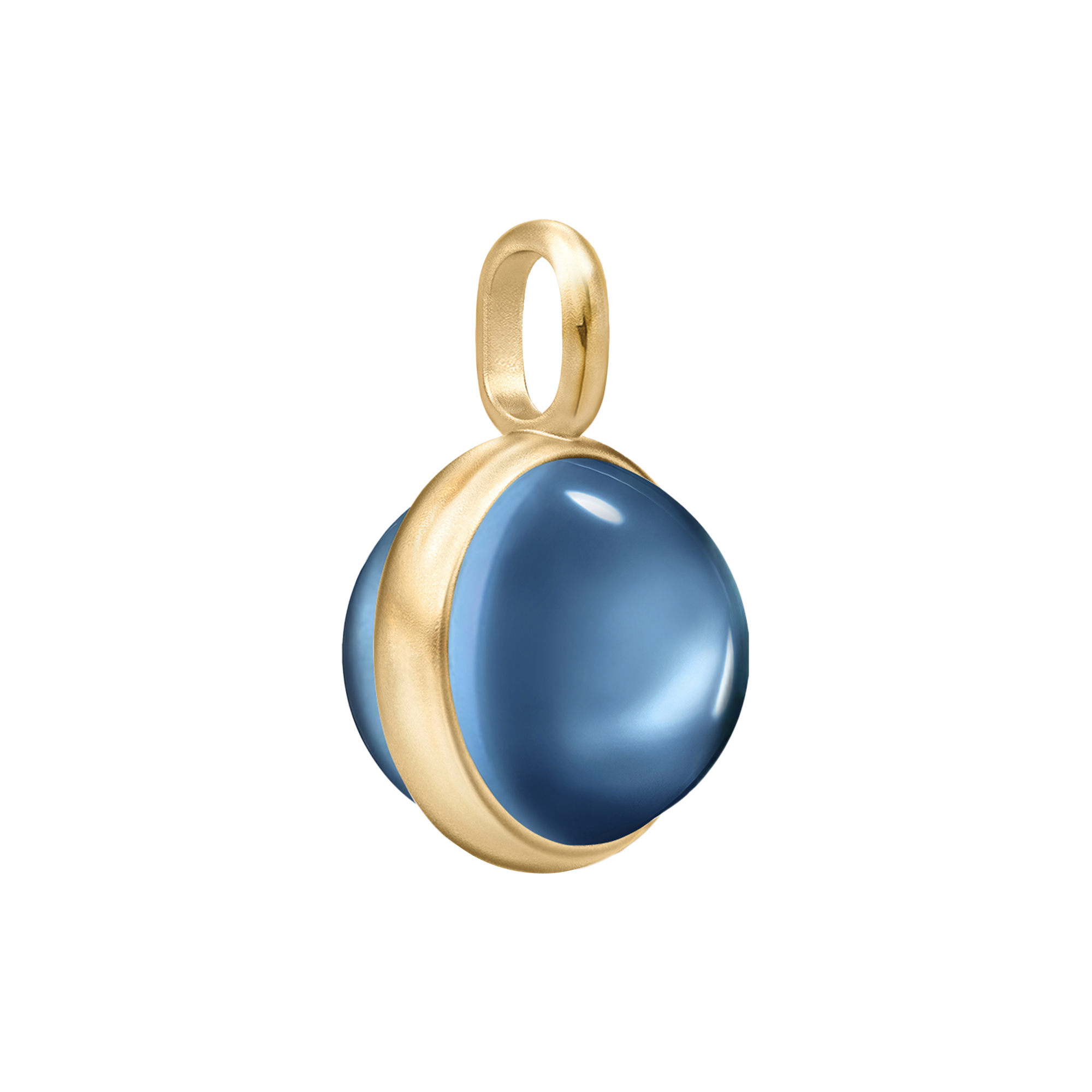 Julie Sandlau - Prime Vedhæng, gold/sapphire blue