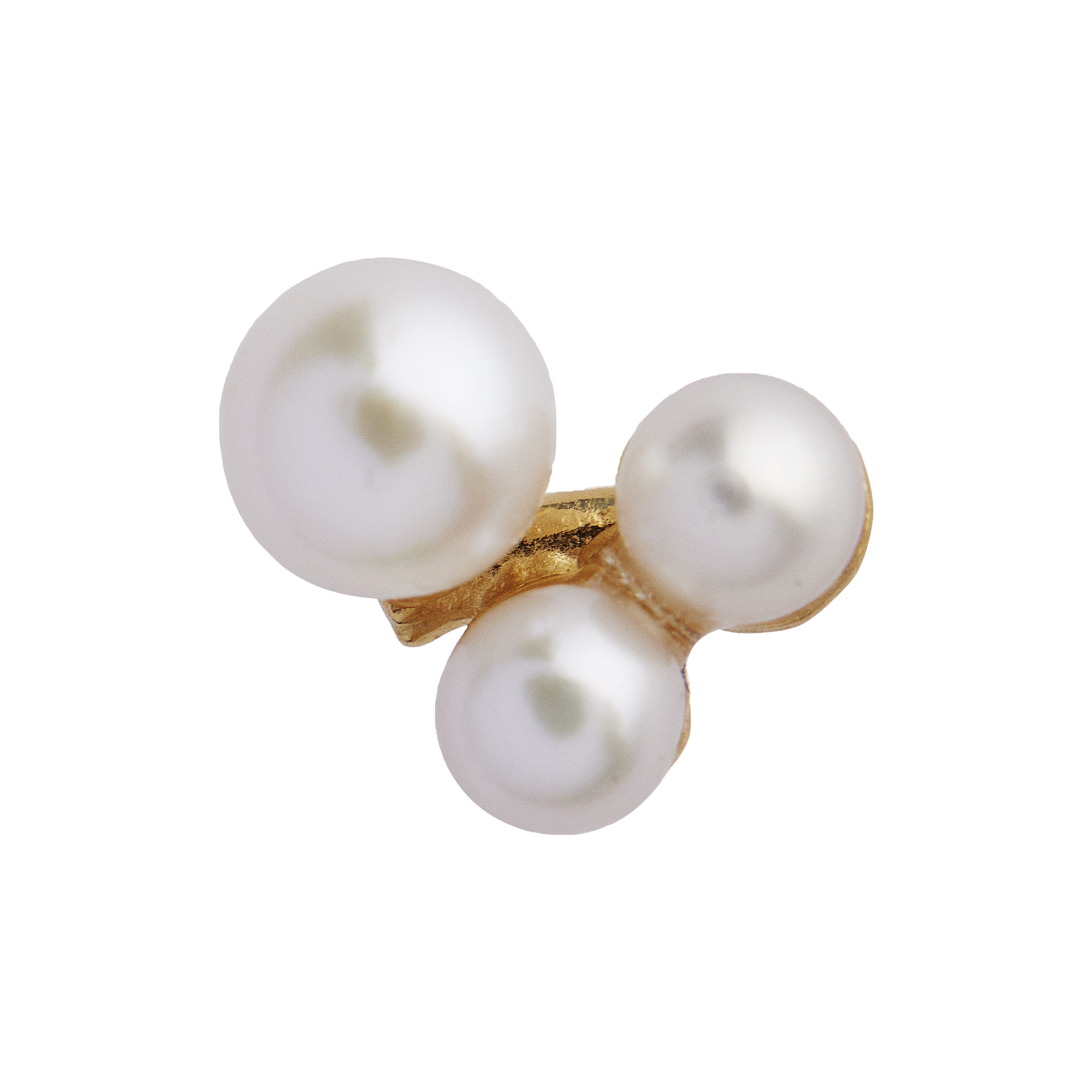 Stine A Jewelry - Three Pearl Berries Earring