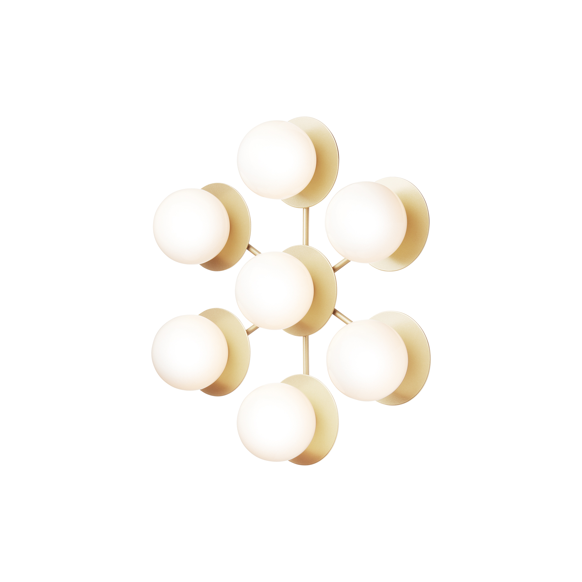 Nuura - Liila 7 Star Wall Lamp, nordic gold/opal