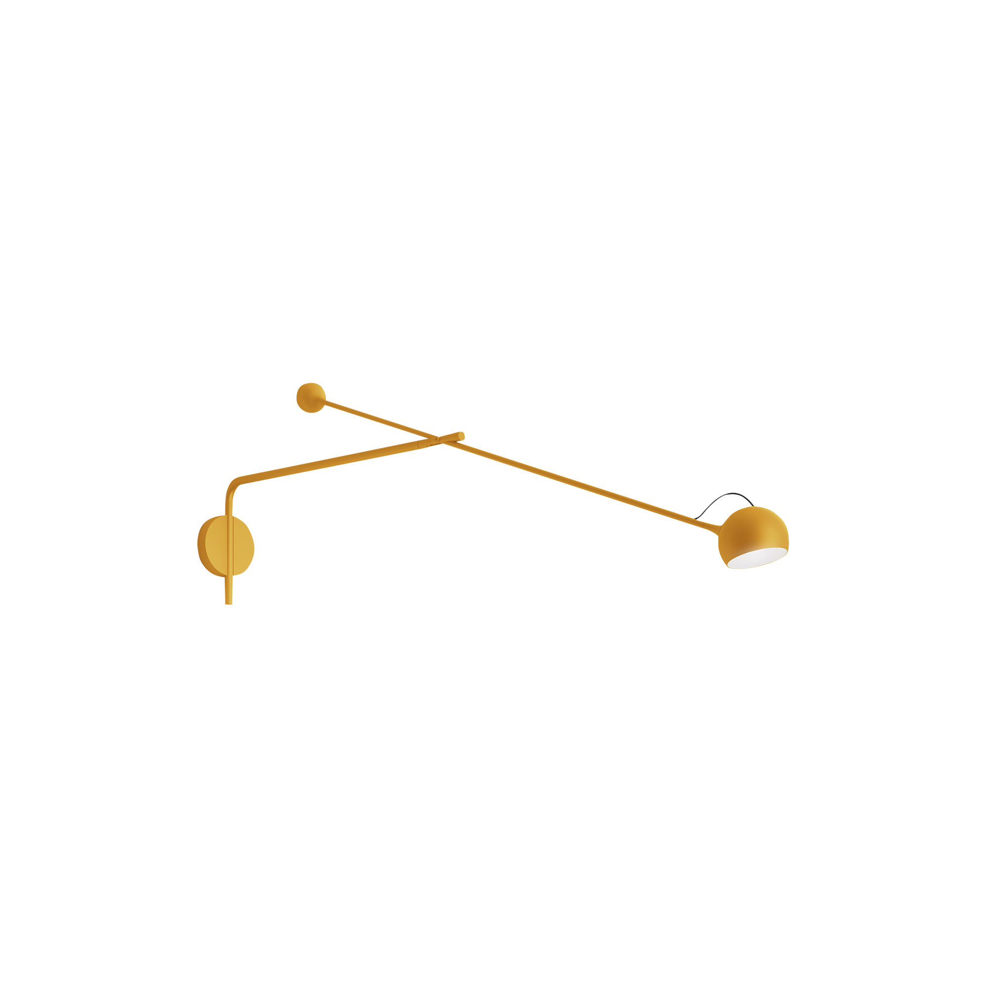 Artemide - IXA Arm væglampe, yellow, Novelties - H: 110 x L: 67,4 cm.