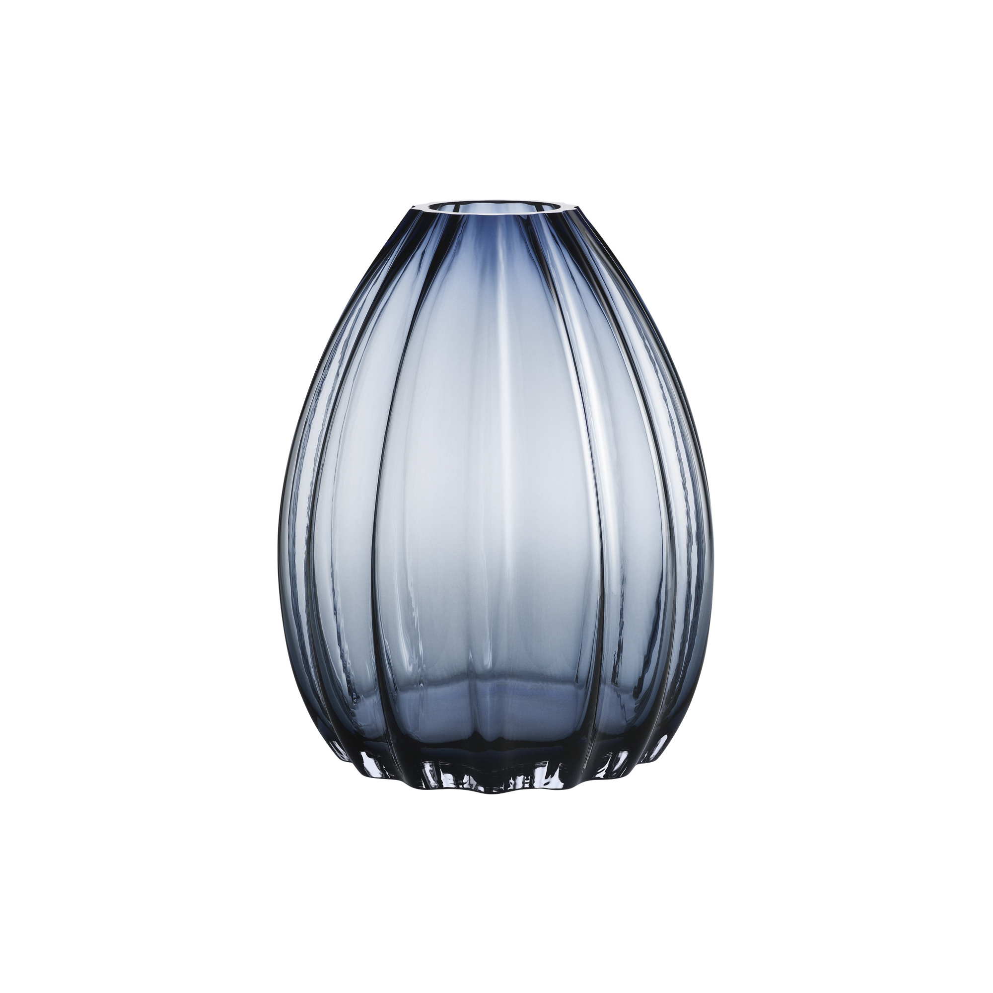 Holmegaard - 2Lips vase, mørk blå - Small