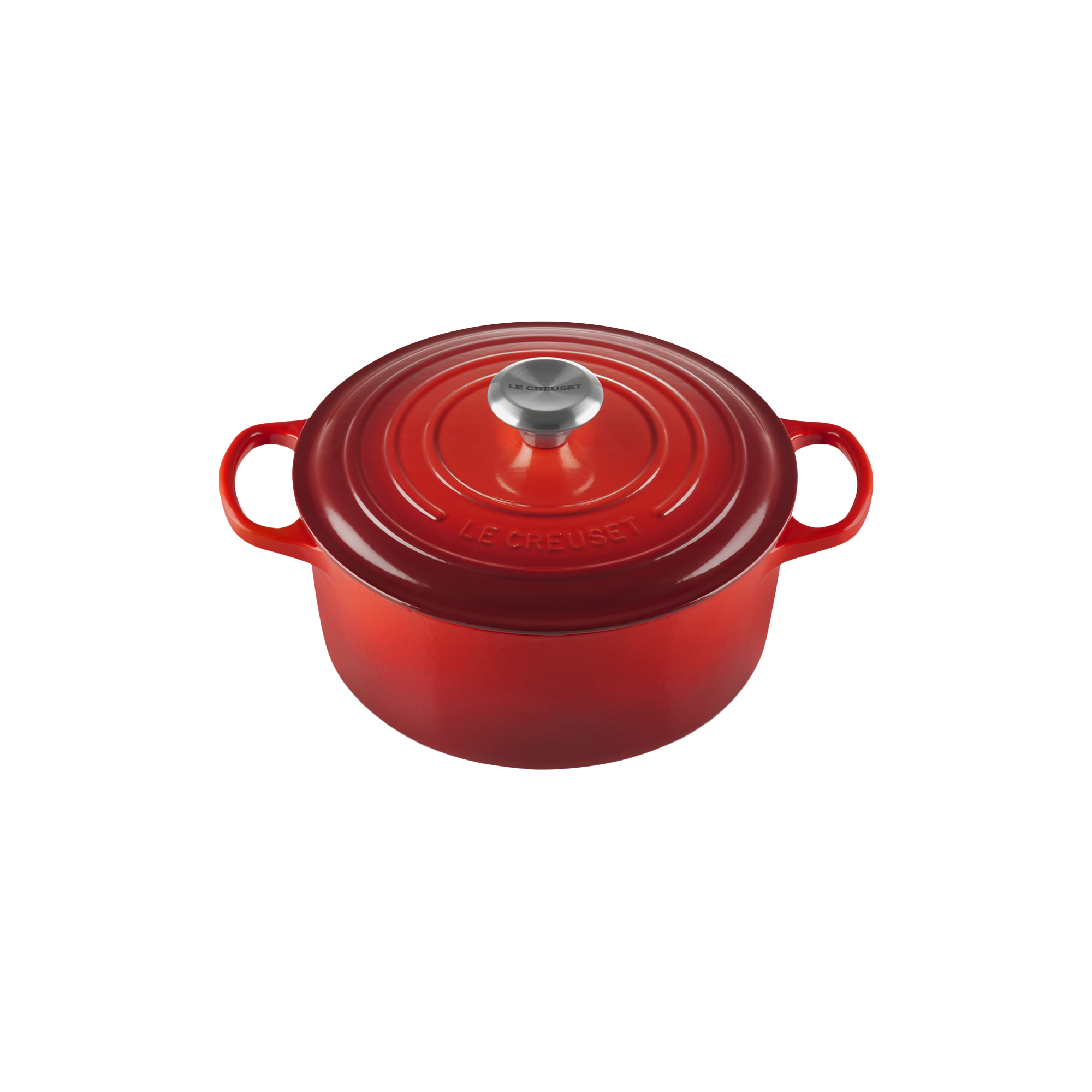 Le Creuset - Signature rund støbejernsgryde Ø 24 cm, cerise - Ø24 cm