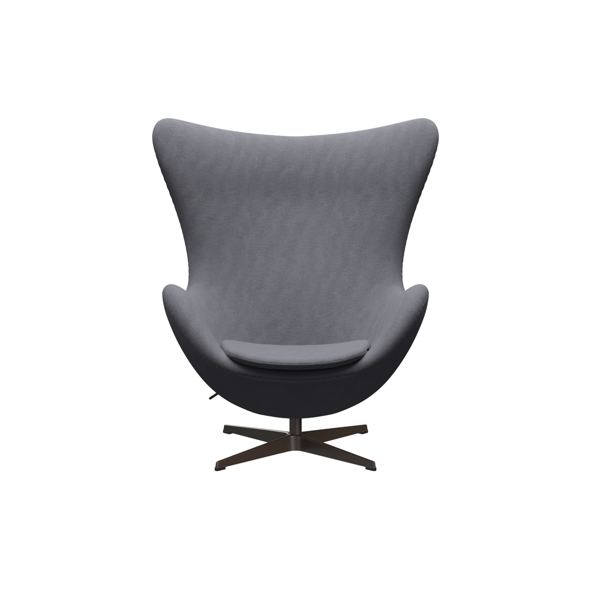 Fritz Hansen - Ægget 3316 loungestol, Christianshavn 1171 light grey/brown bronze