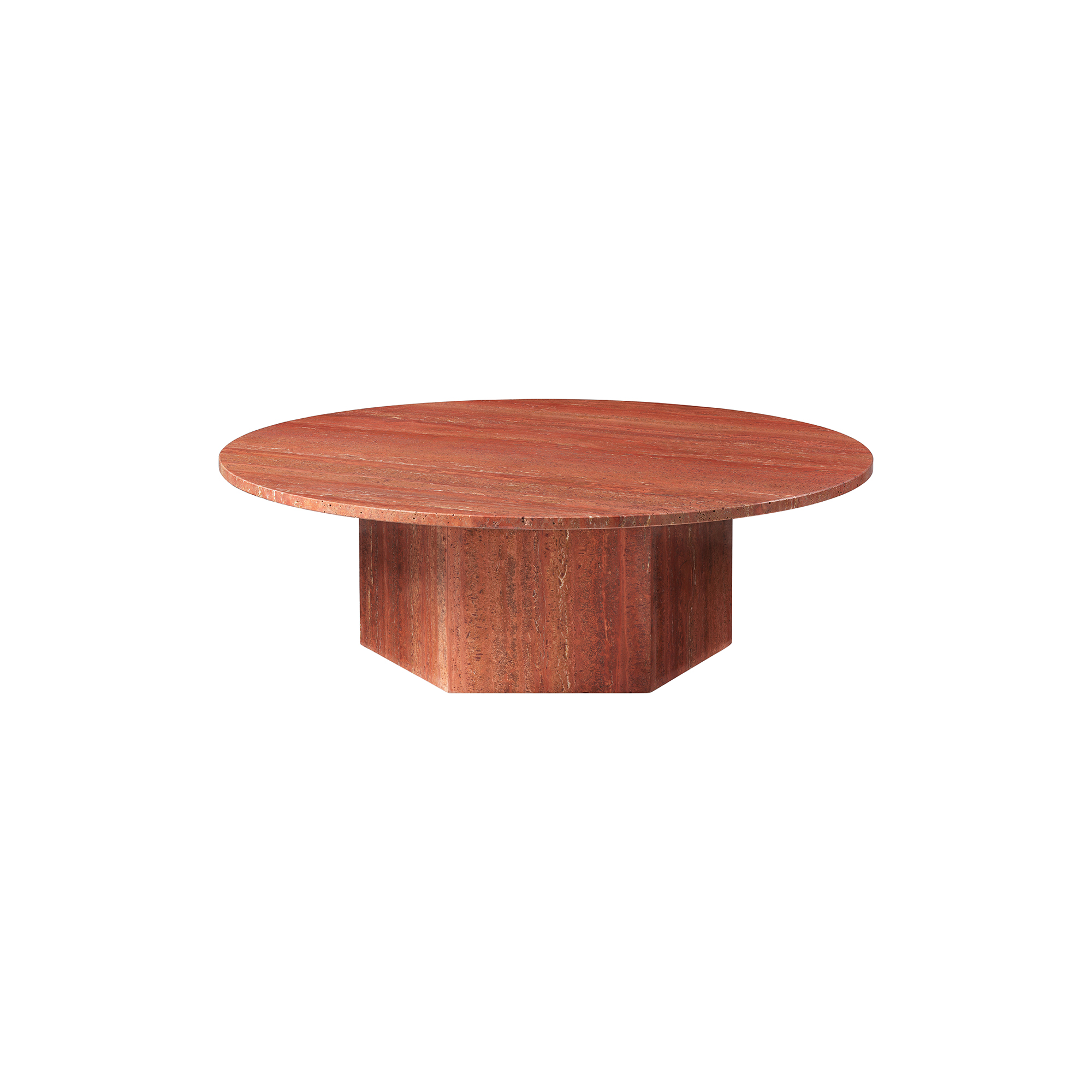 GUBI - Epic Coffee Table, burnt red - Ø110 cm
