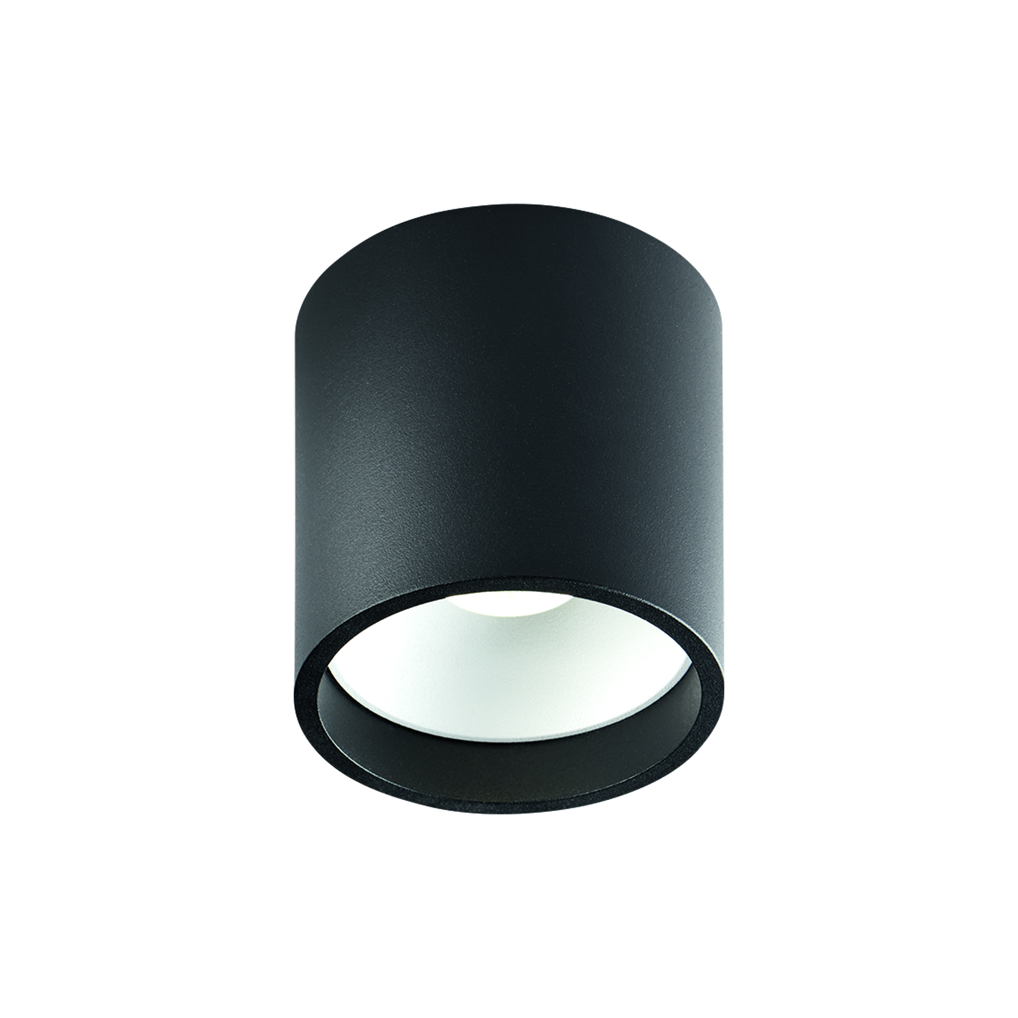 LIGHT-POINT - SOLO 2 ROUND loftlampe, sort/hvid, SOHO - H: 10 x Ø 10 cm.