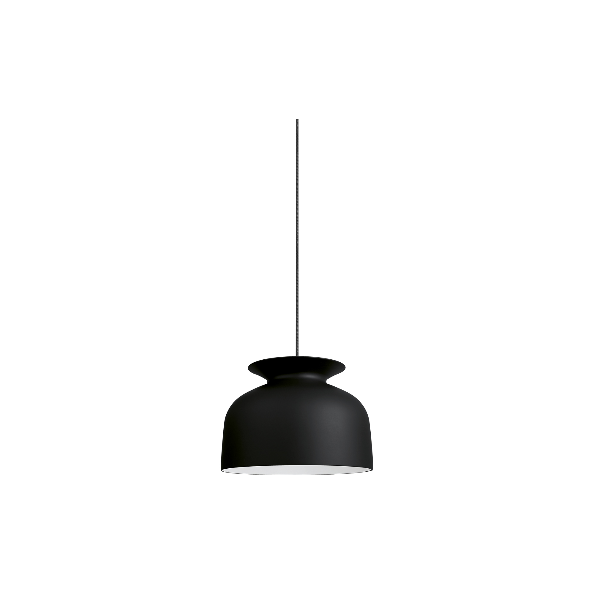 GUBI - Ronde Pendant, soft black matt - H: 28 x Ø 40 cm.