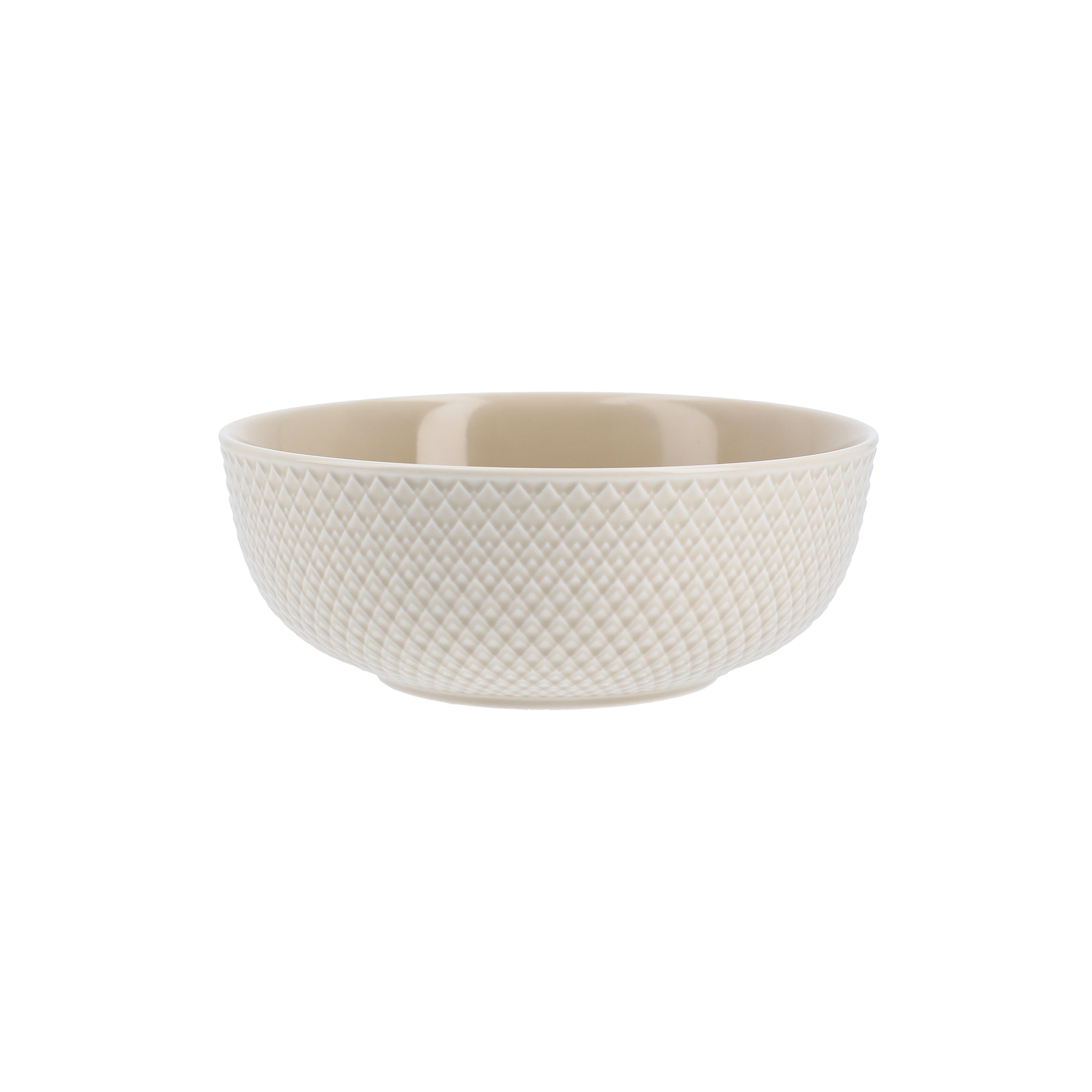 Lyngby Porcelæn - Rhombe Earth Skål, marble - Ø15.5 cm