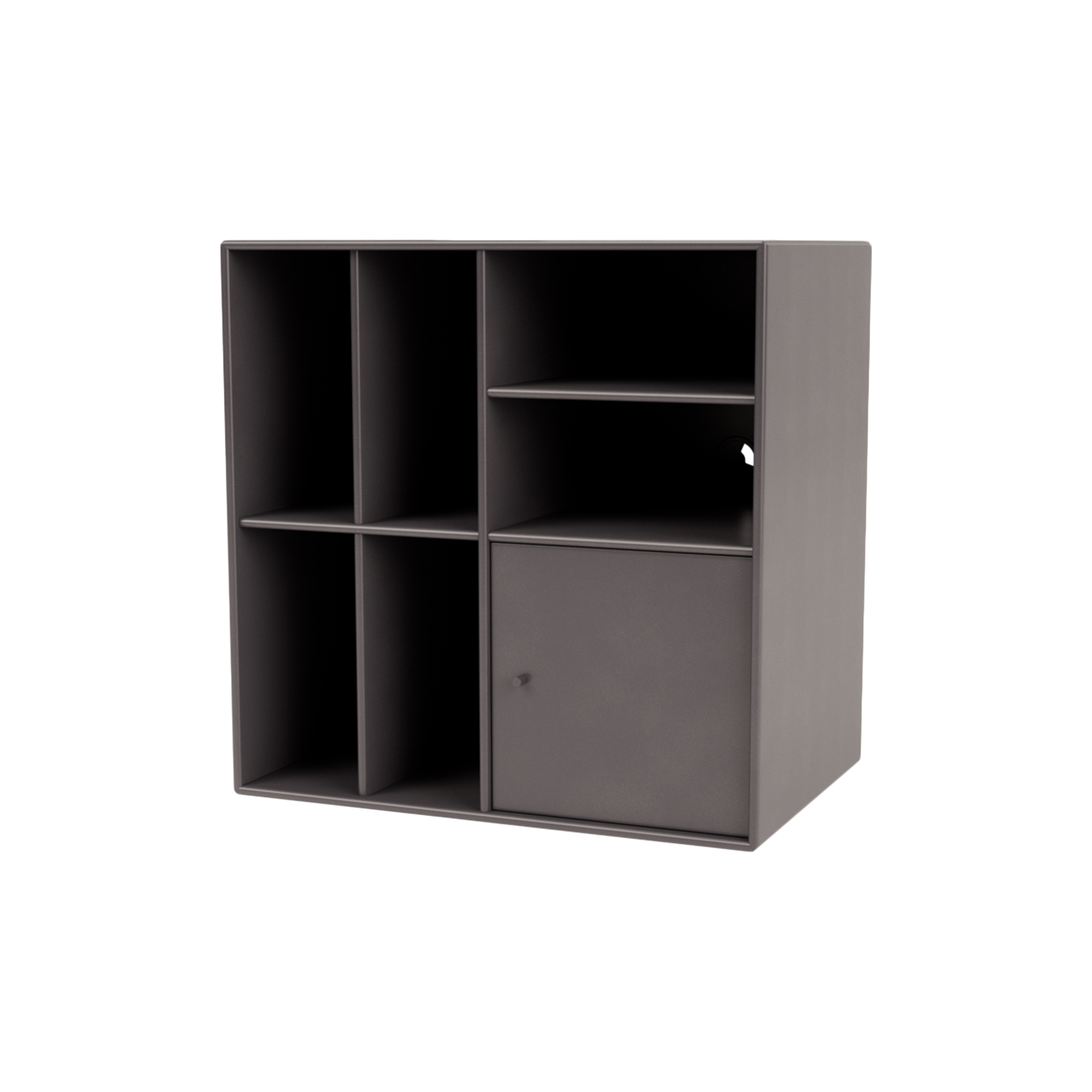 Montana Furniture - SPIN II reol til vinyler, 35 coffee
